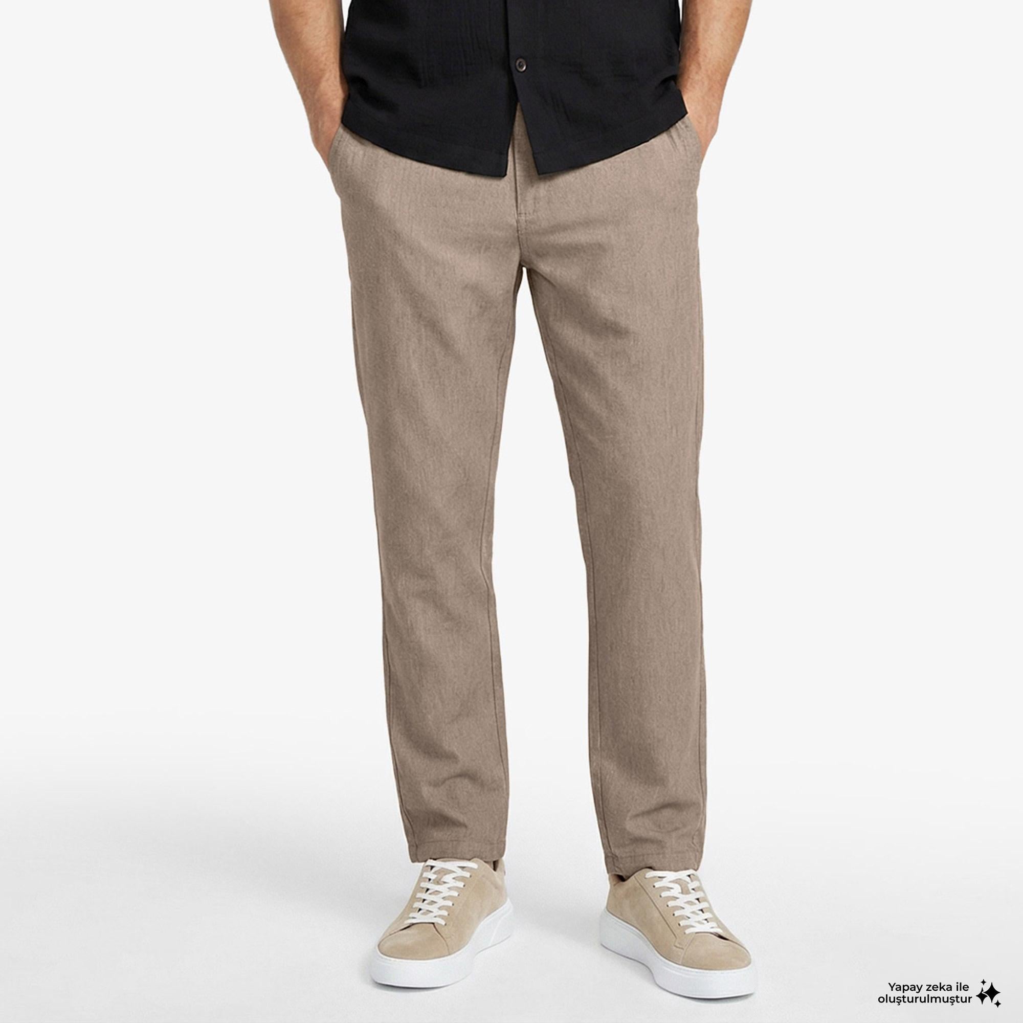 Nautica Erkek Kahverengi Regular Fit Pantolon