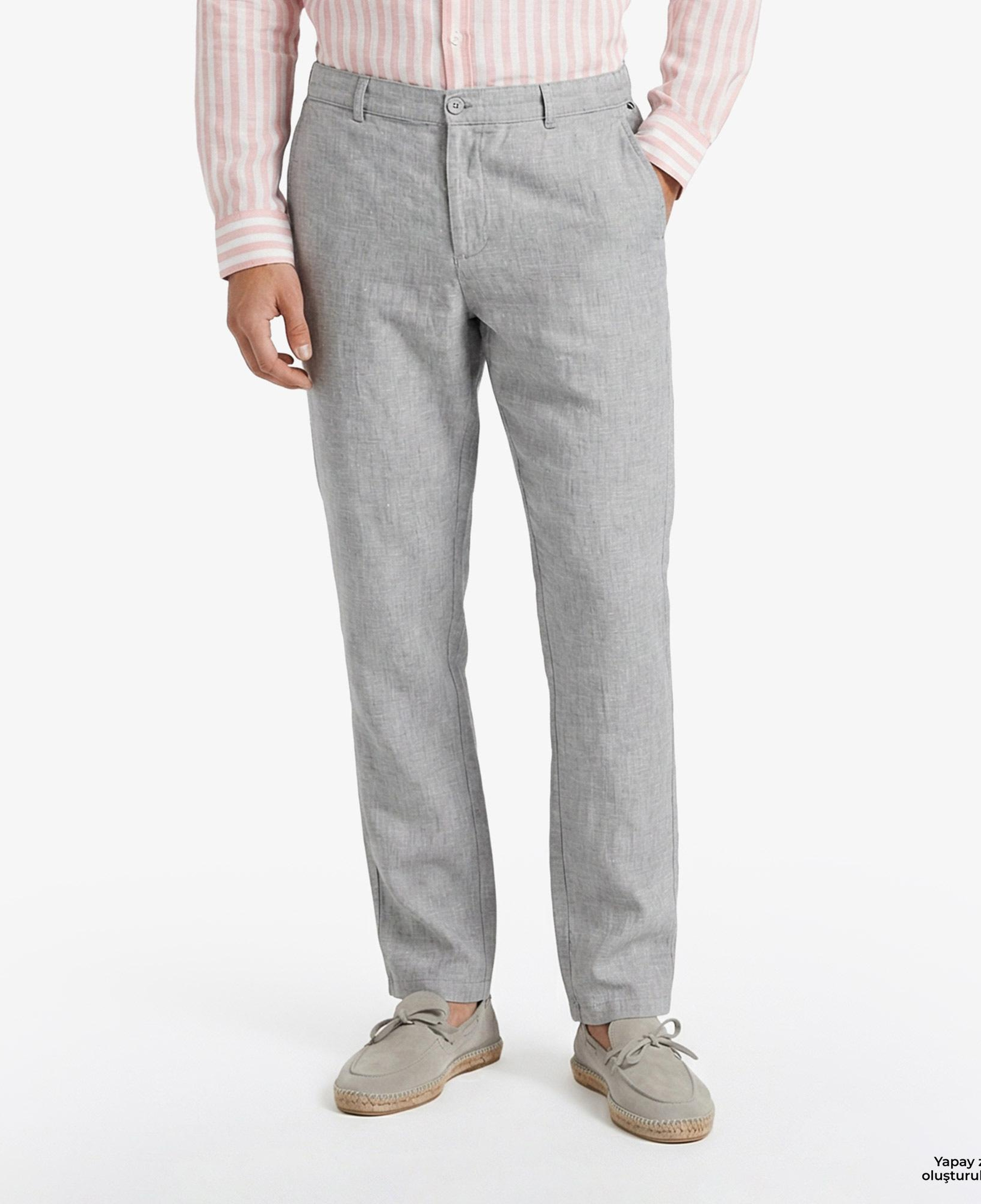 Nautica Erkek Gri Regular Fit Pantolon