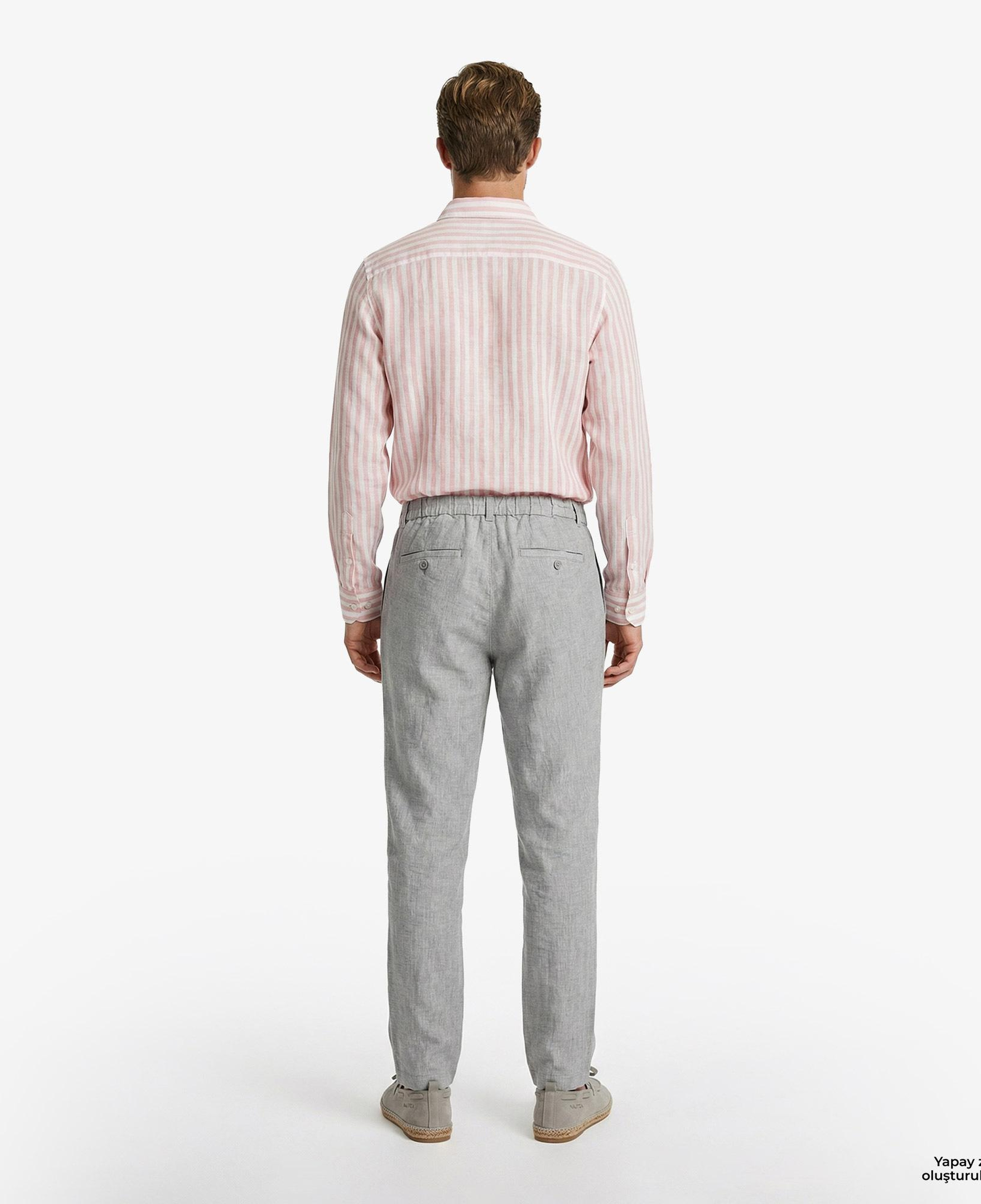 Nautica Erkek Gri Regular Fit Pantolon