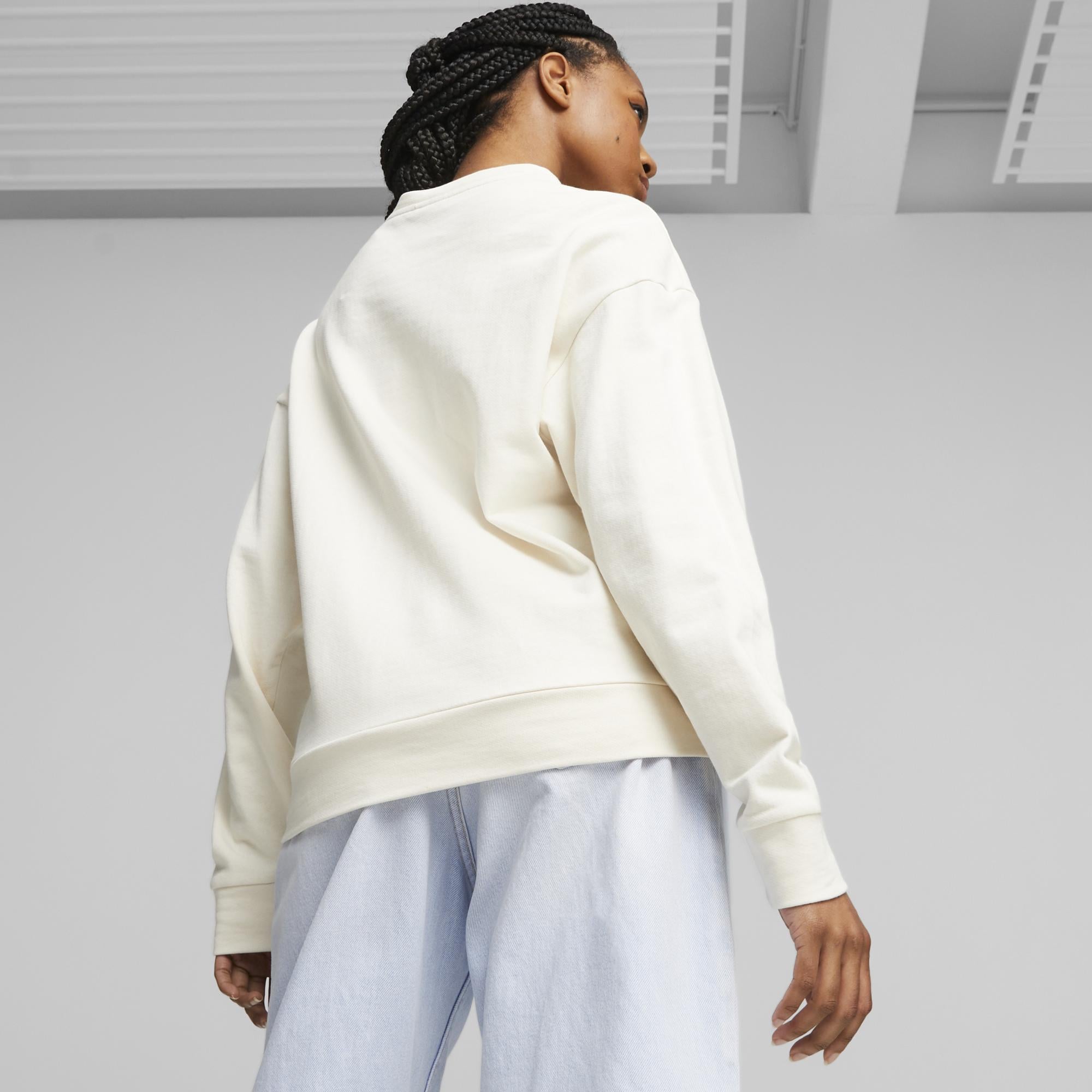 Puma Better Essentıals Crew Kadın Bej Sweatshirt