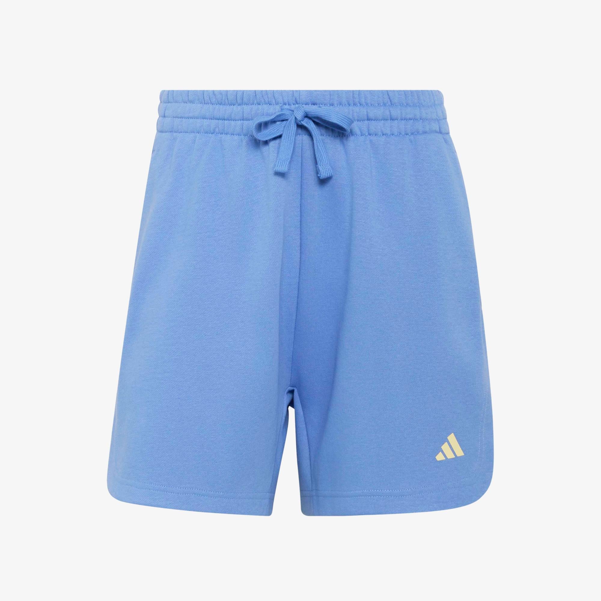 adidas 3 Stripes Studio Polar Kadın Mavi Antrenman Şortu
