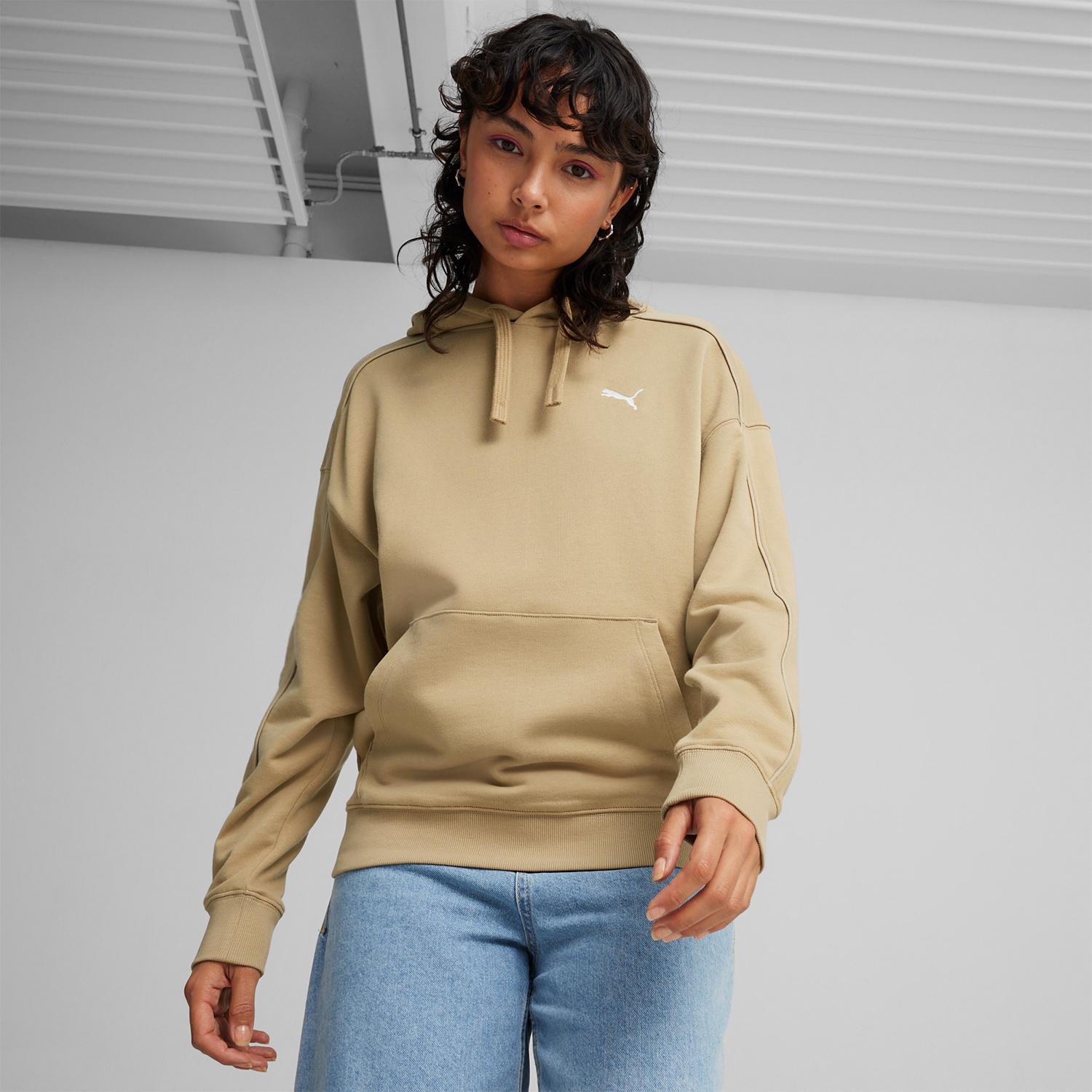 Puma Her Hoodie Tr Kadın Bej Sweat