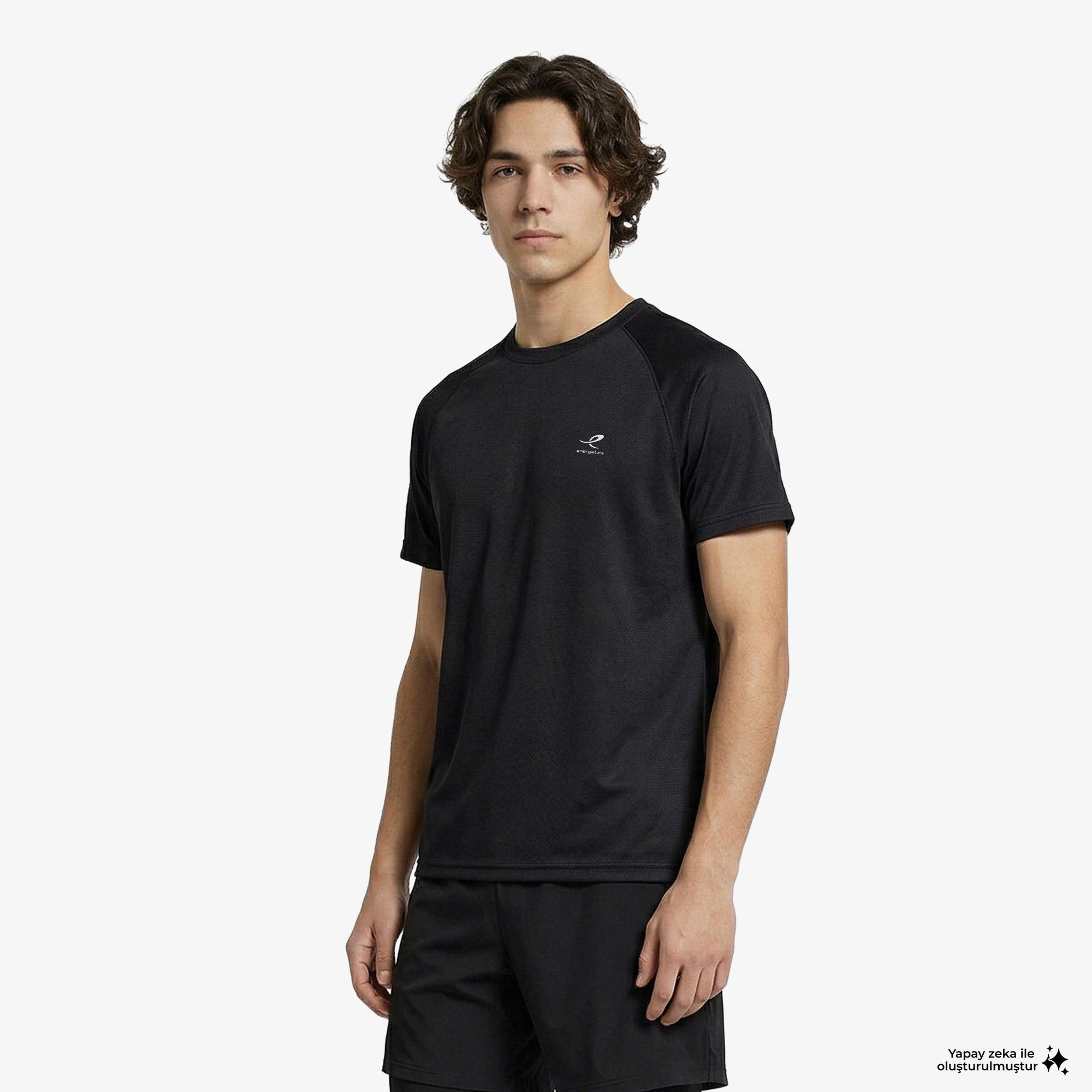 Energetics Martin Ss Erkek Siyah Koşu T-Shirt