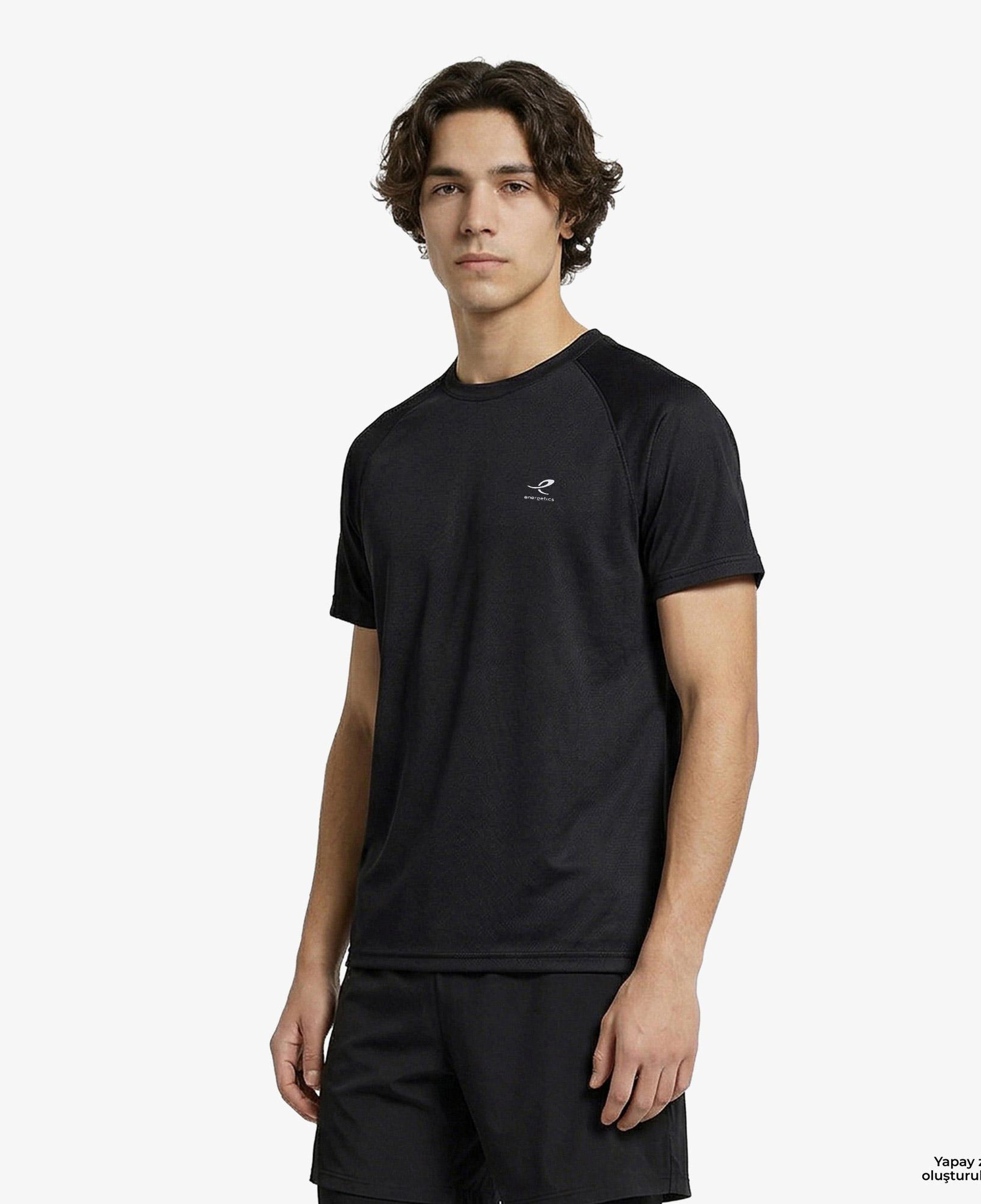 Energetics Martin Ss Erkek Siyah Koşu T-Shirt