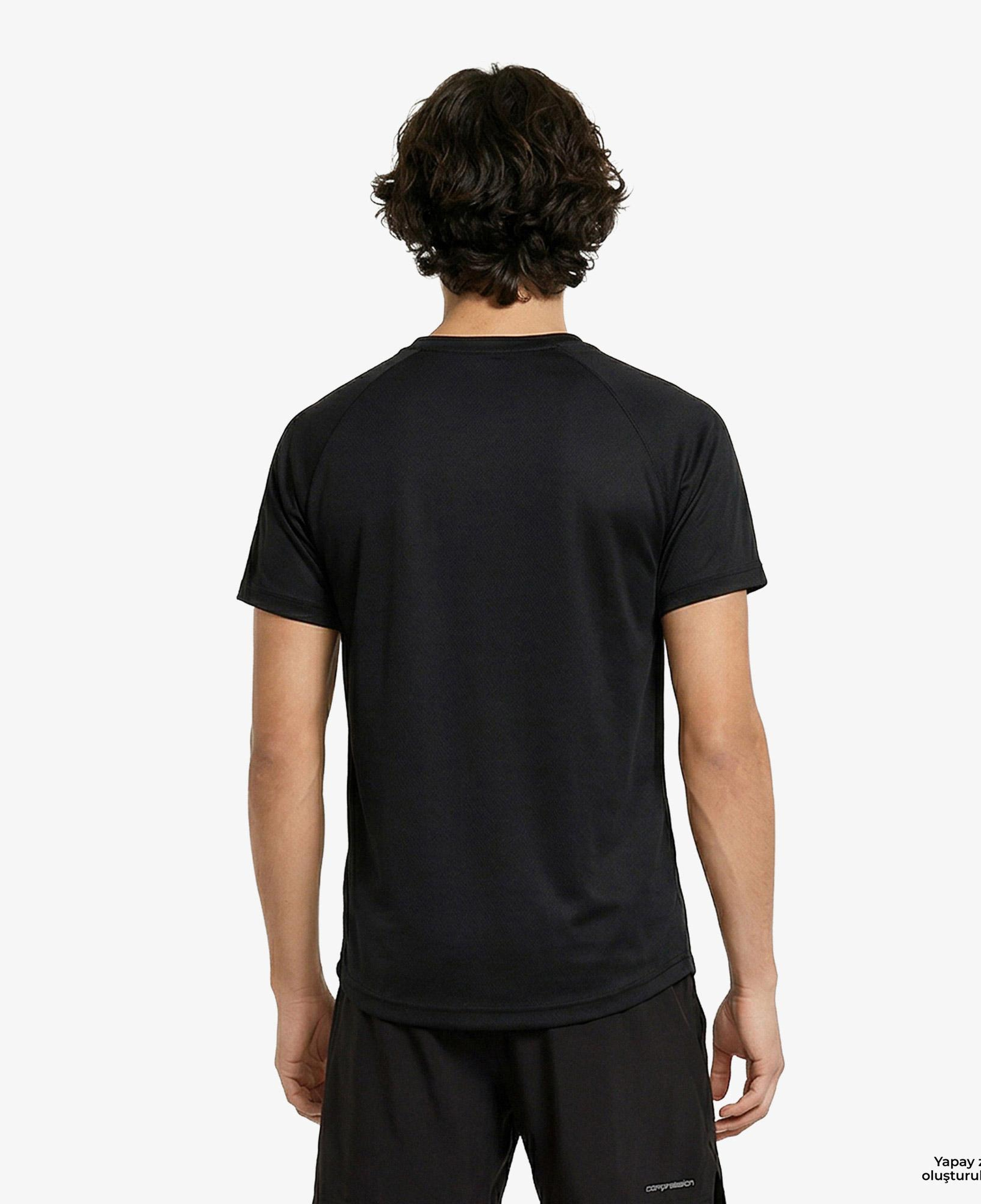 Energetics Martin Ss Erkek Siyah Koşu T-Shirt