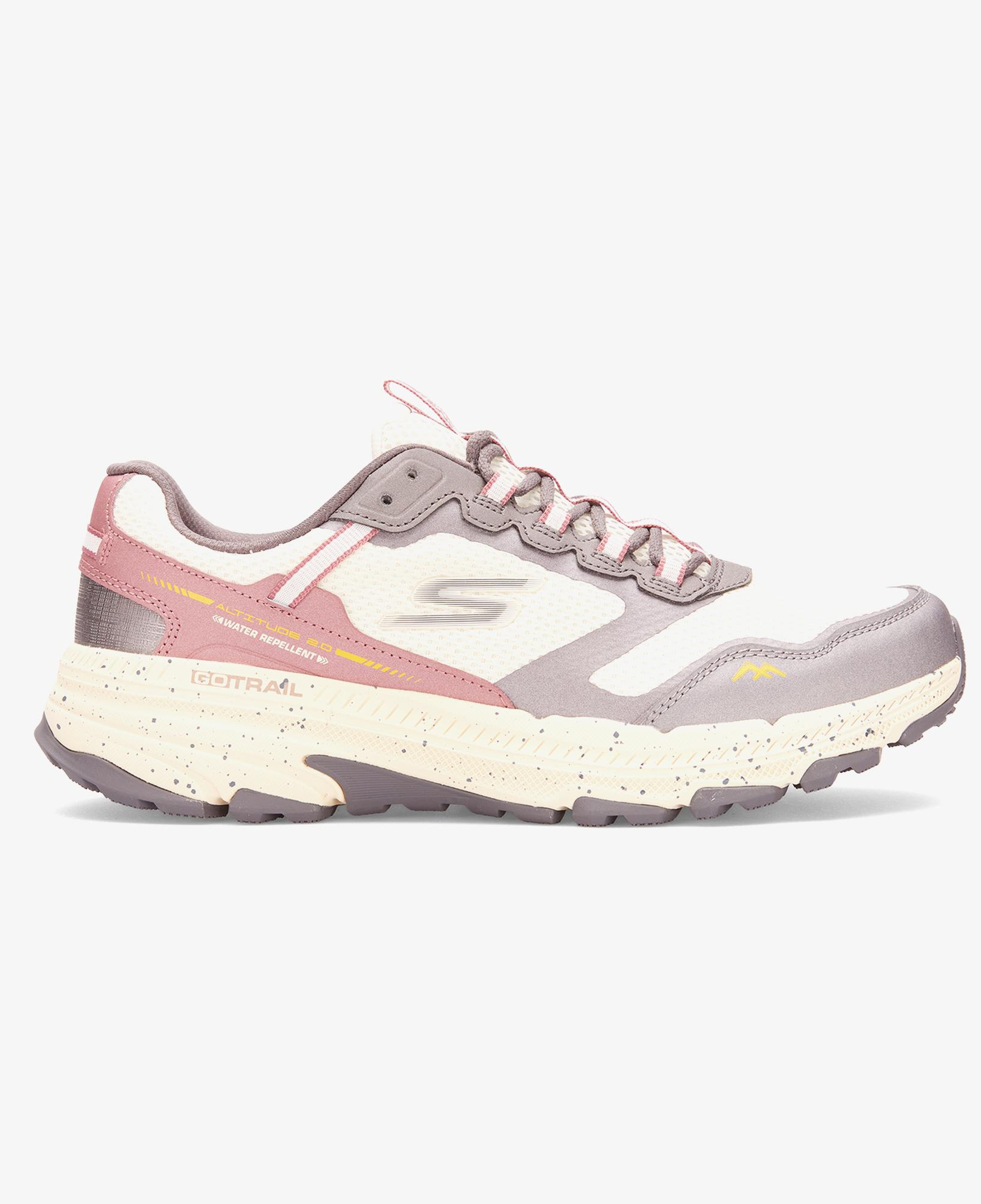 Skechers Go Run Trail Altitude Kadın Krem Koşu Ayakkabısı