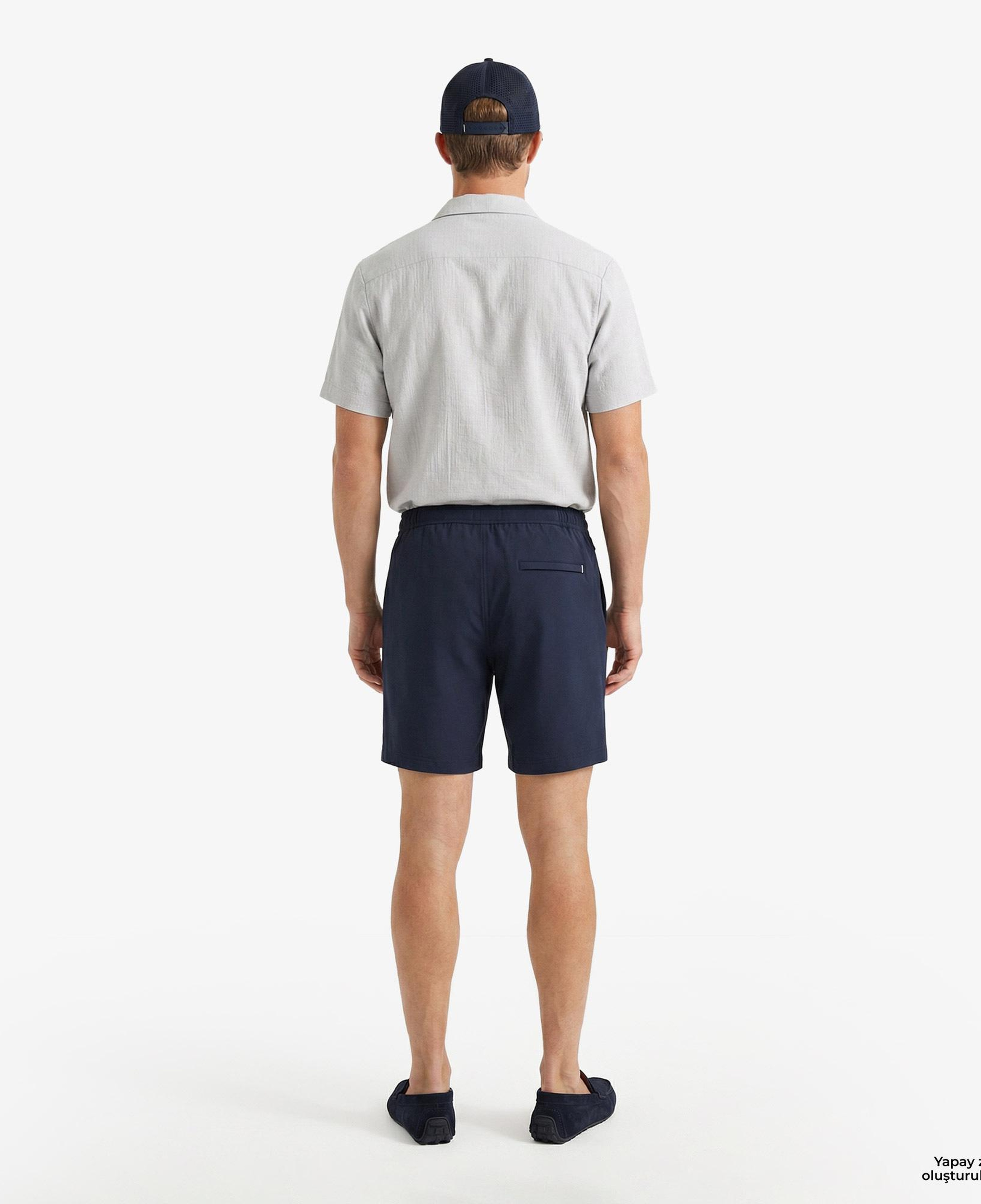 Nautica Erkek Lacivert Regular Fit Deniz Şortu