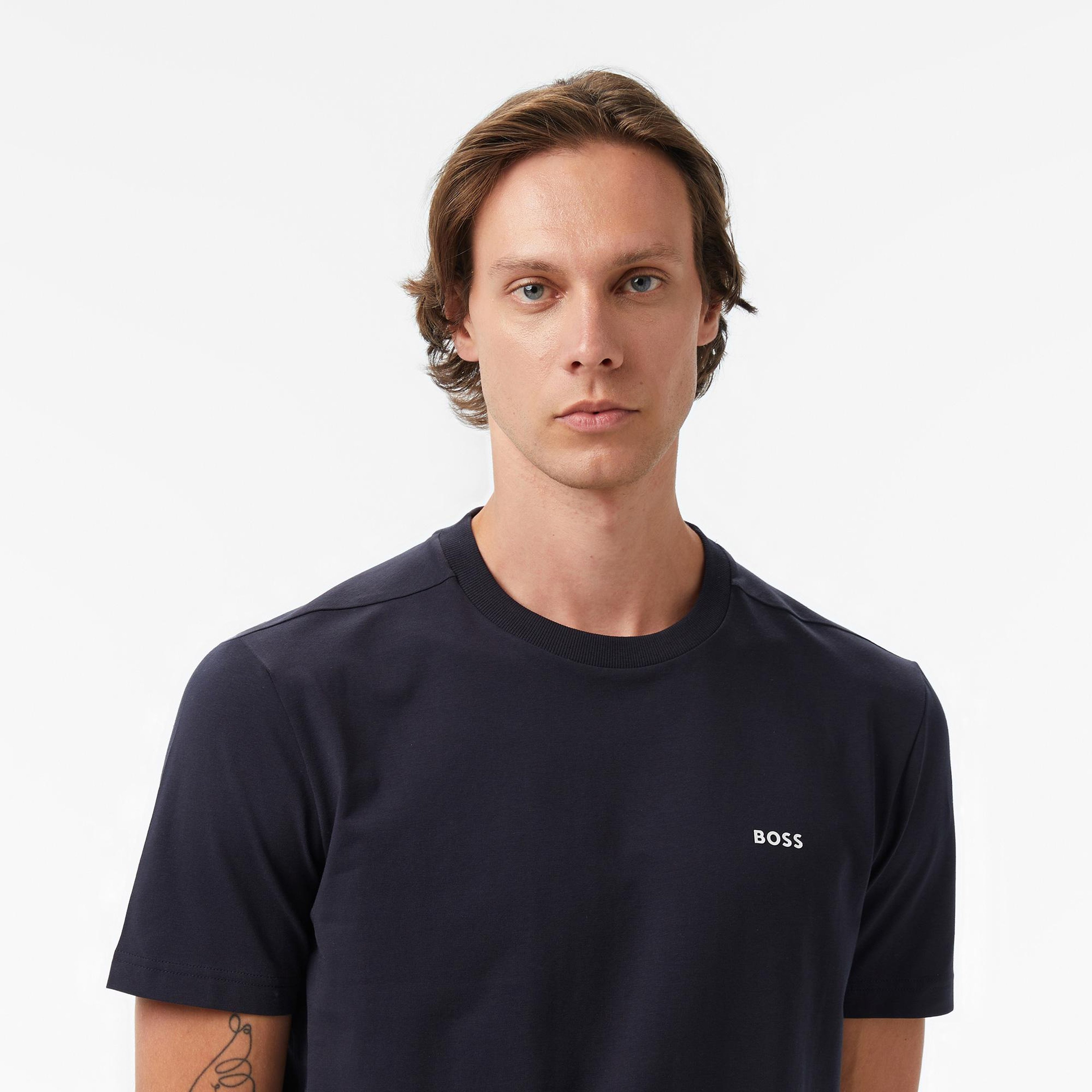 Boss Erkek Mavi T-Shirt