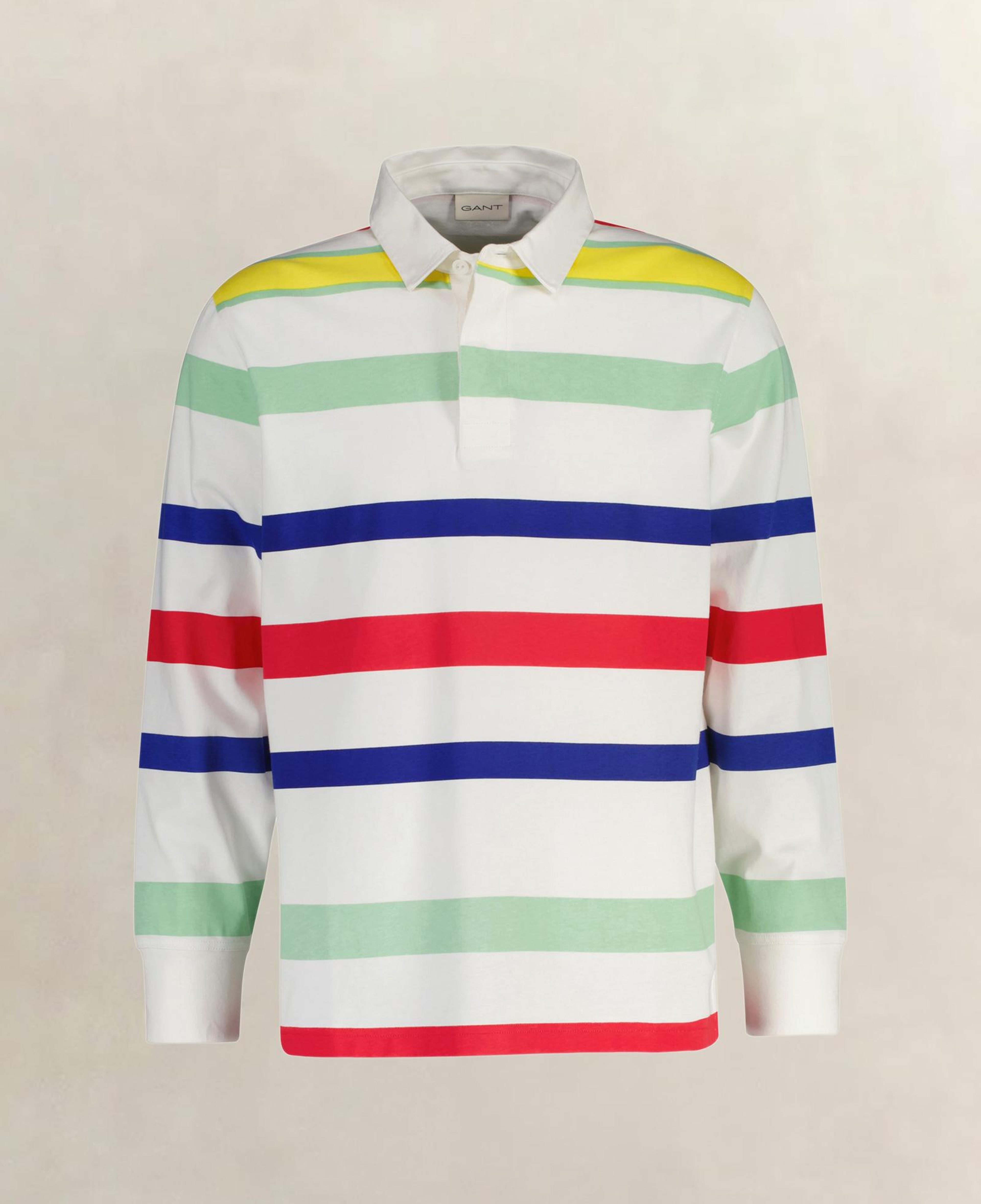 GANT Erkek Beyaz Logolu Rugby T-Shirt
