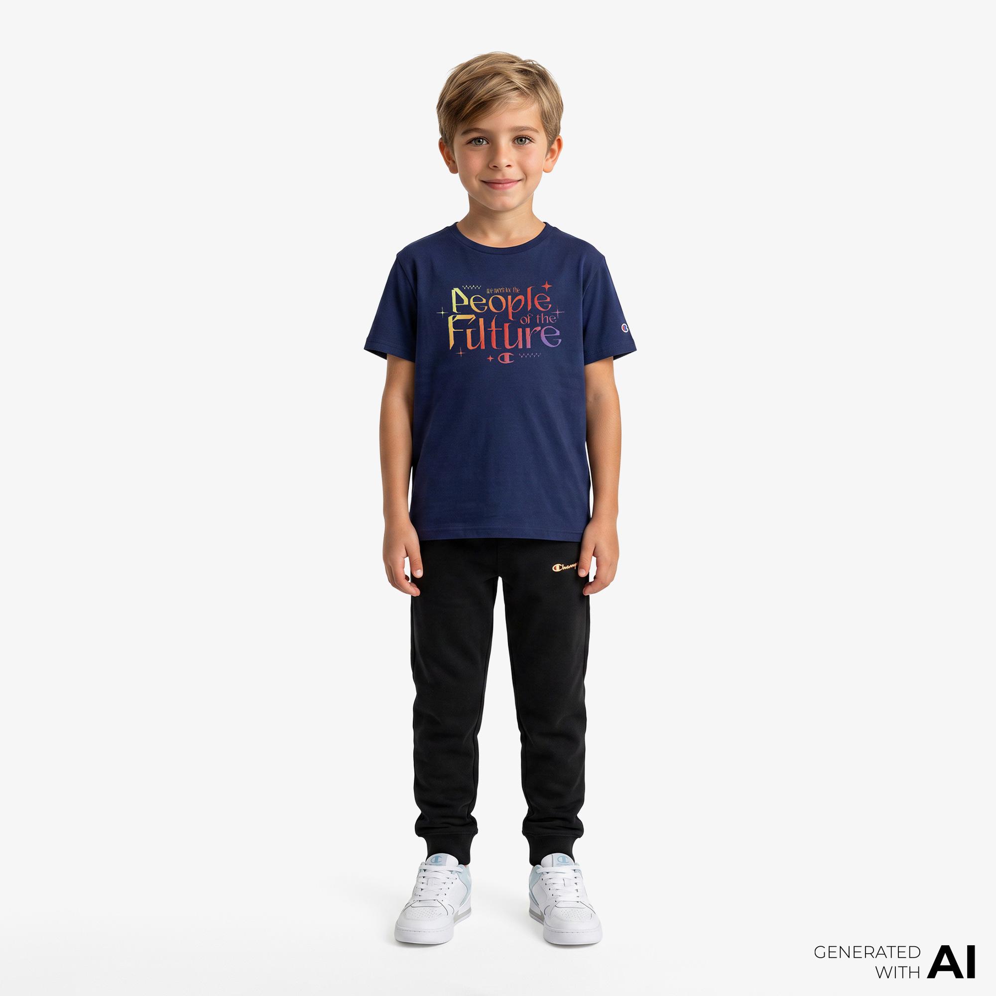 Champion Çocuk Lacivert T-Shirt