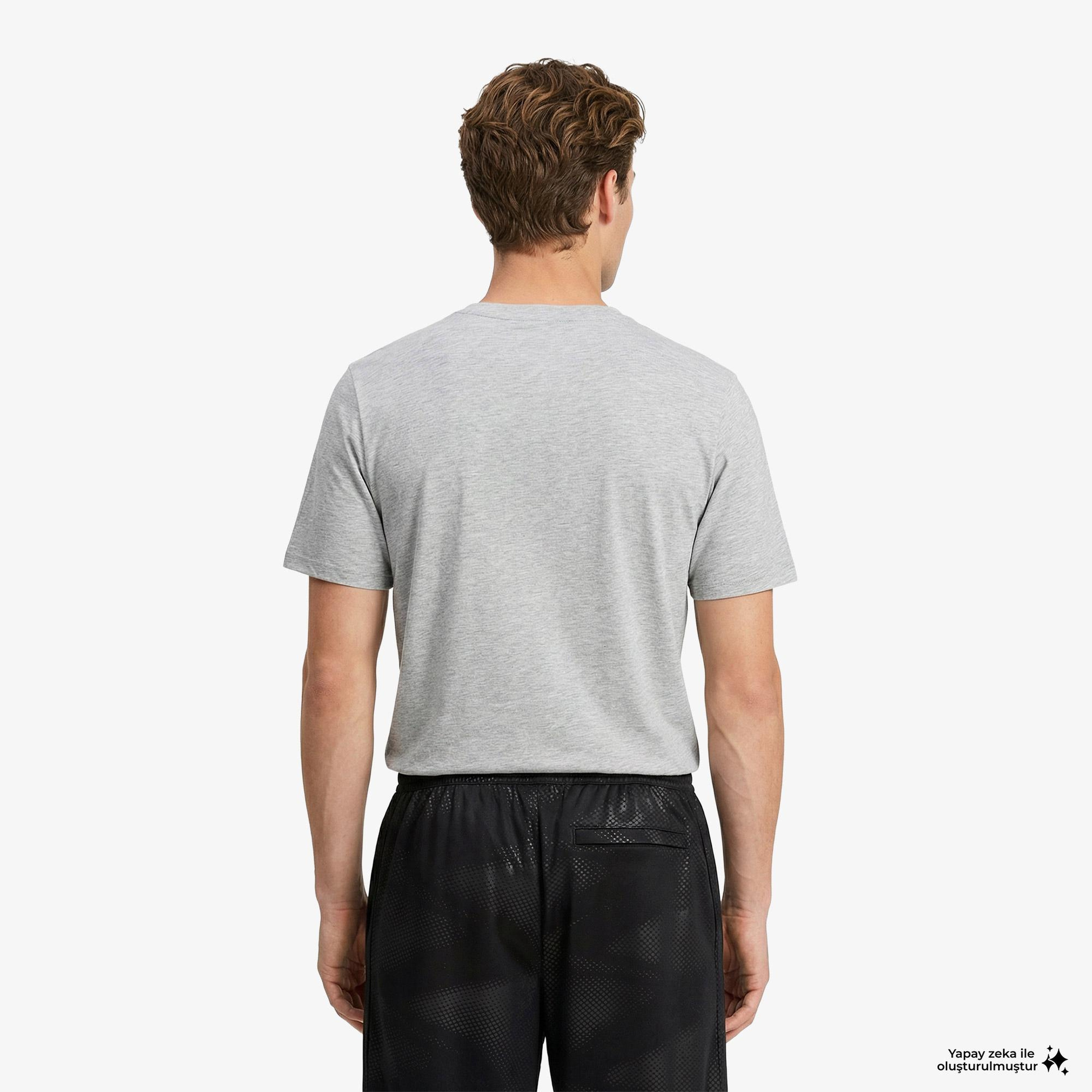 Puma Graphic 1 Erkek Gri Antrenman T-Shirt