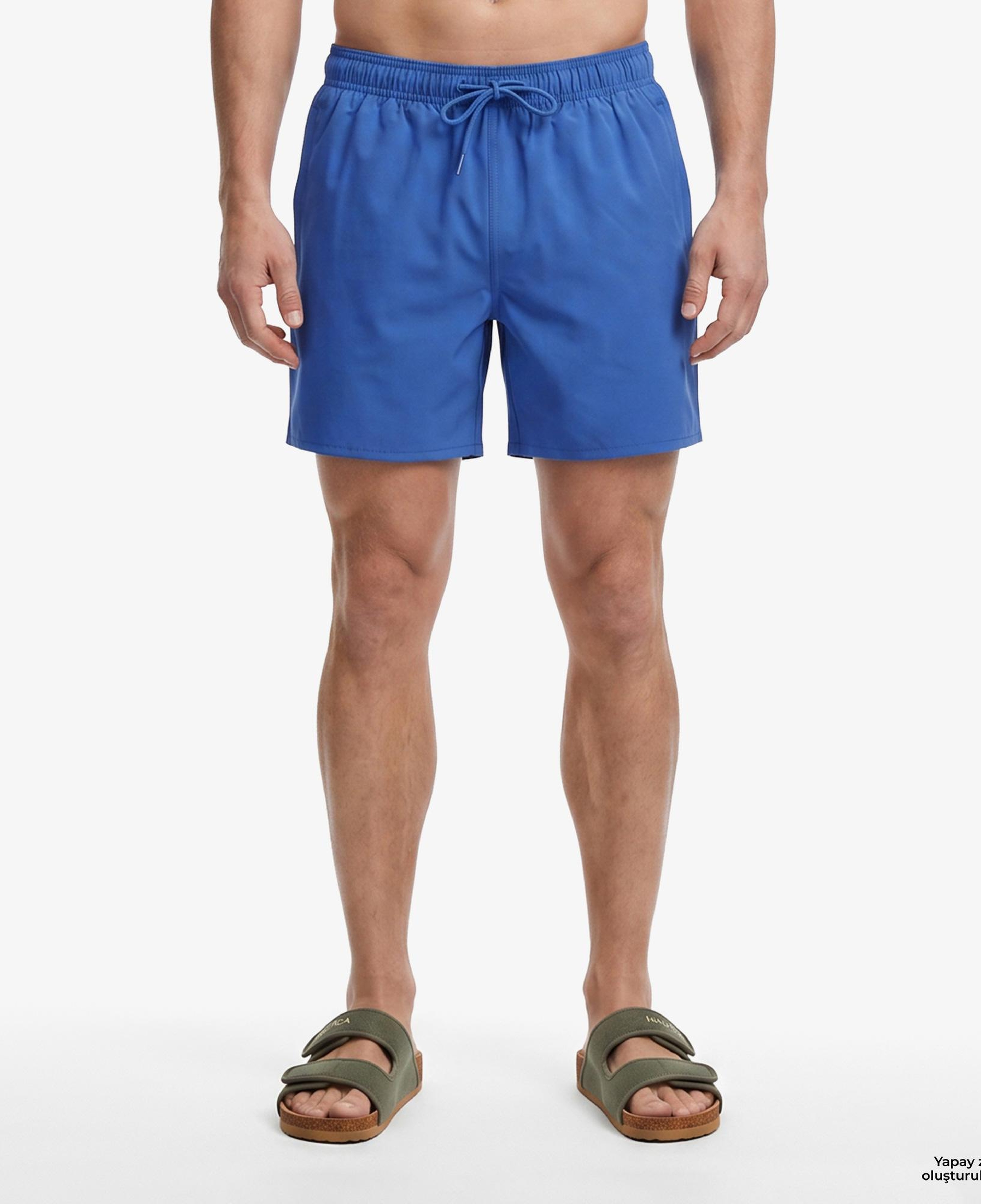 Nautica Erkek Mavi Regular Fit Deniz Şortu