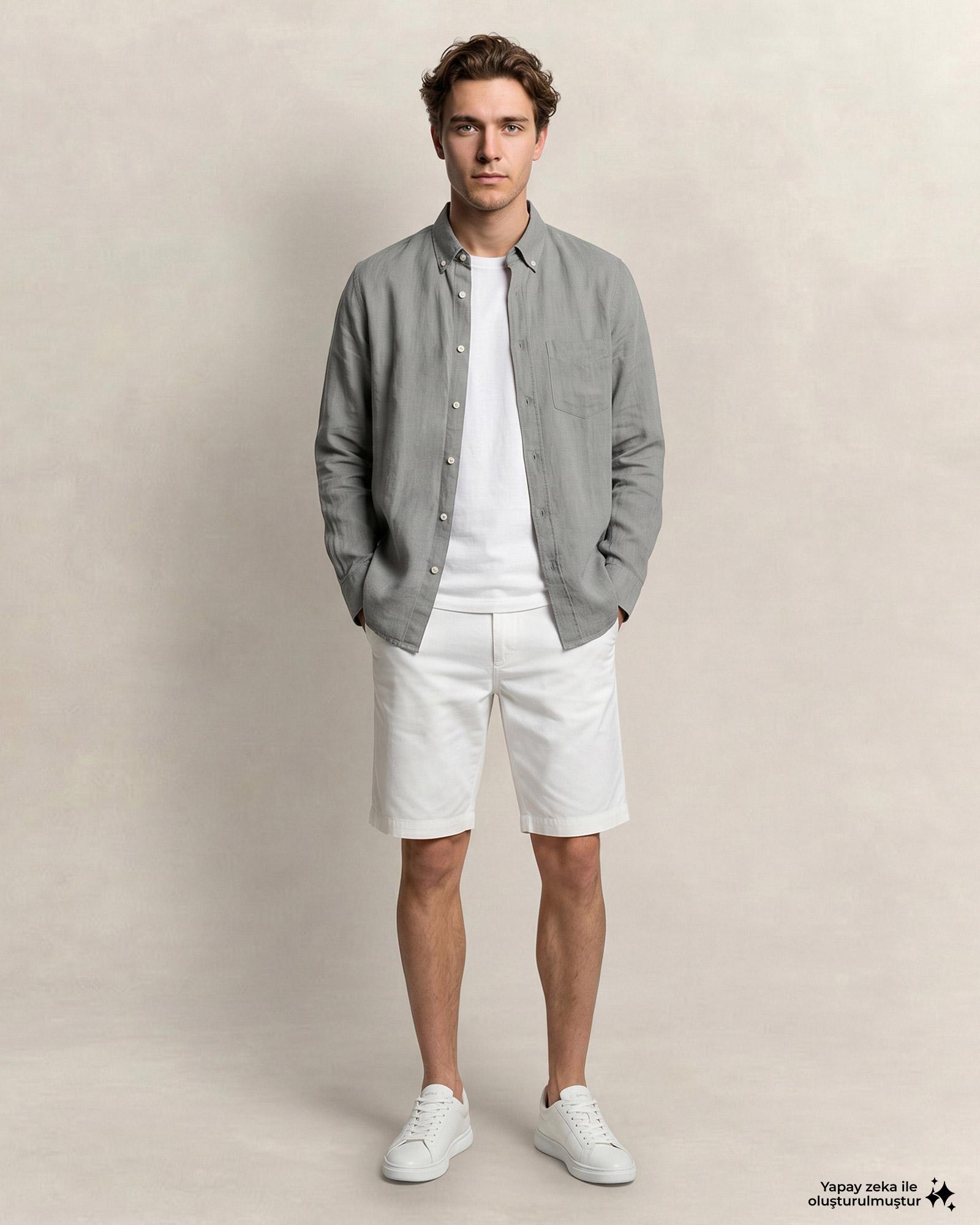 GANT Erkek Yeşil Regular Fit Gömlek