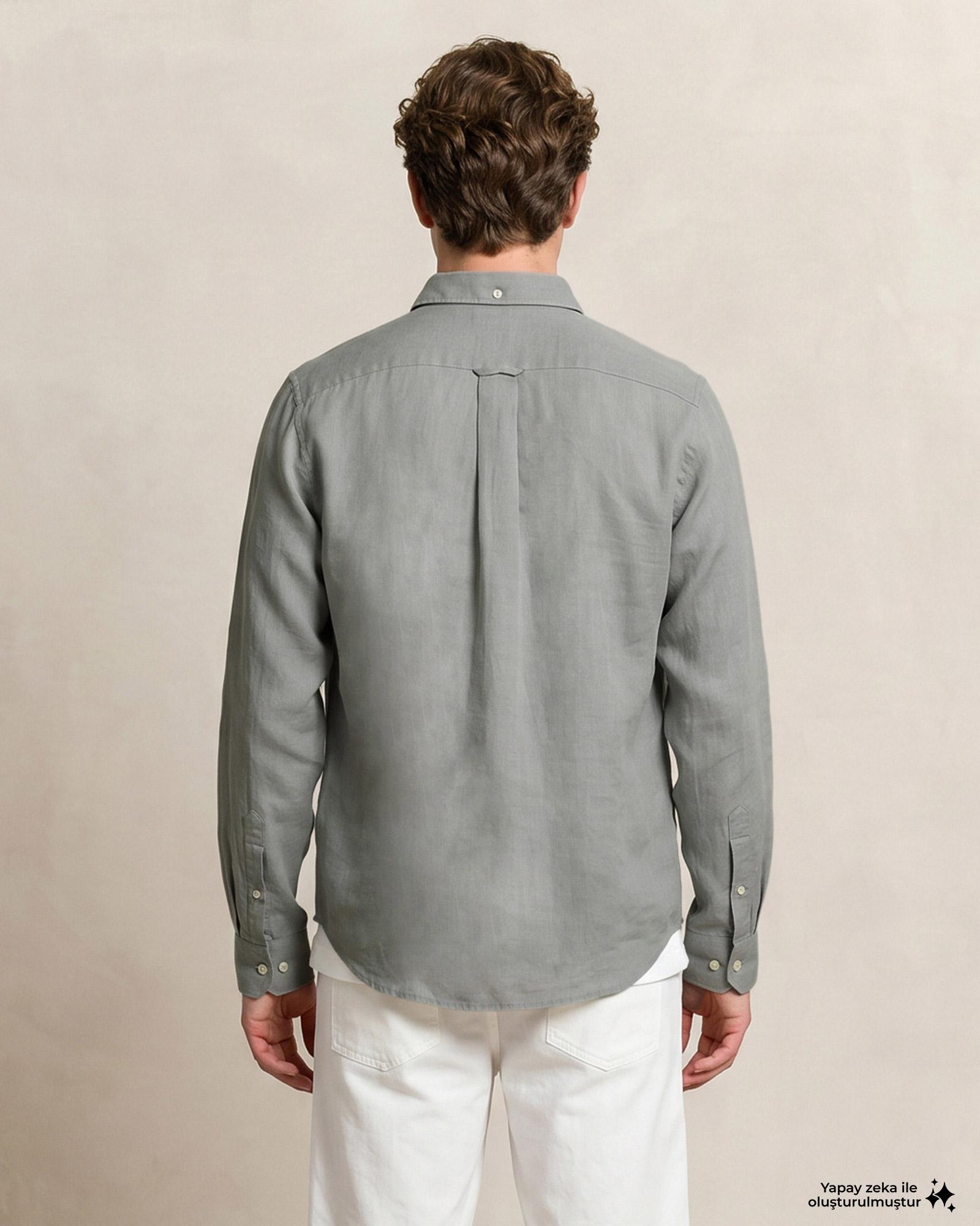 GANT Erkek Yeşil Regular Fit Gömlek