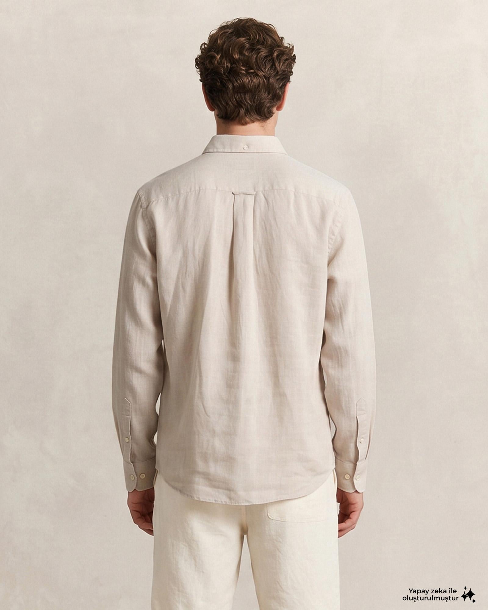 GANT Erkek Bej Regular Fit Gömlek