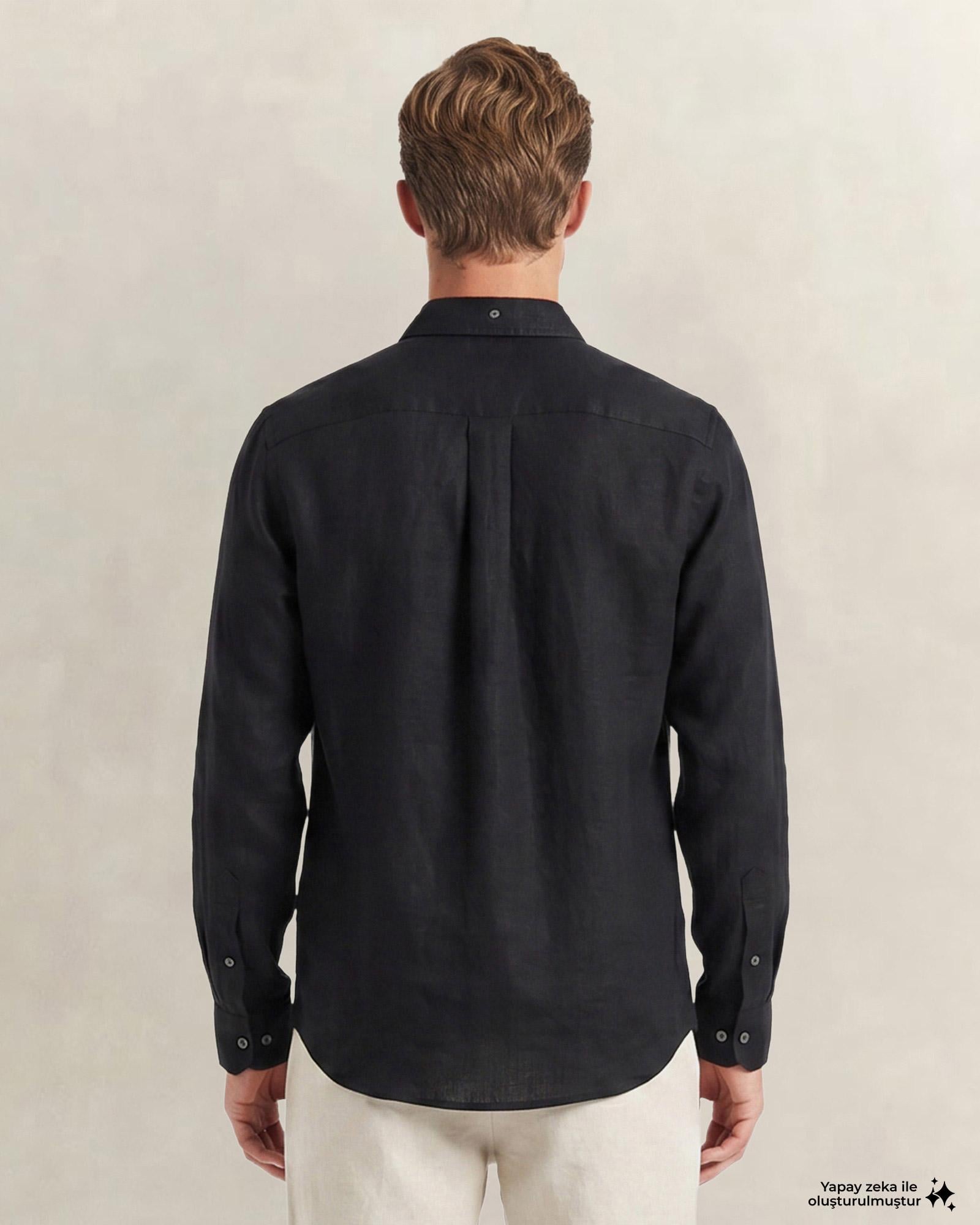 GANT Erkek Siyah Regular Fit Gömlek