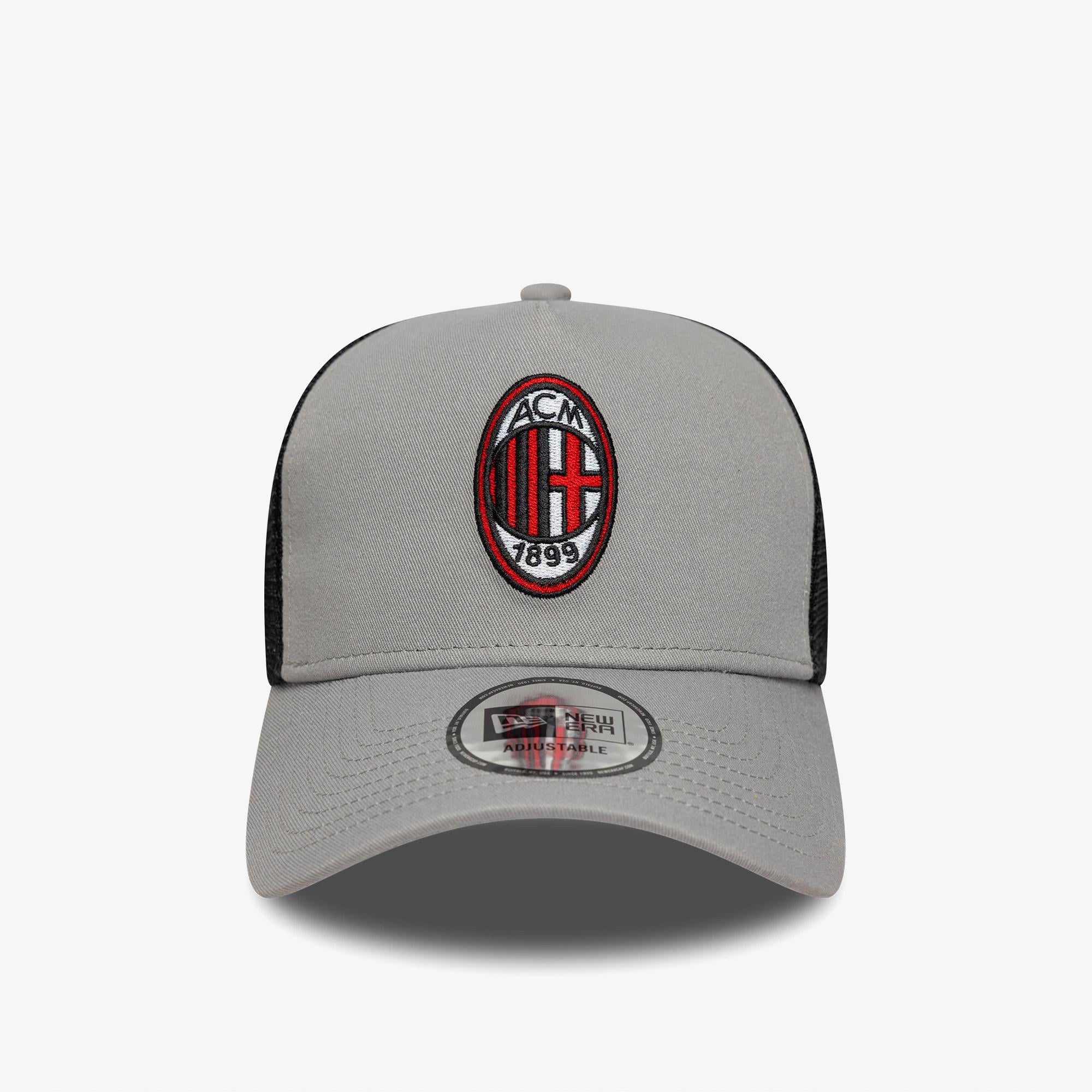 New Era Patch Trucker Ac Milan Unisex Gri Şapka