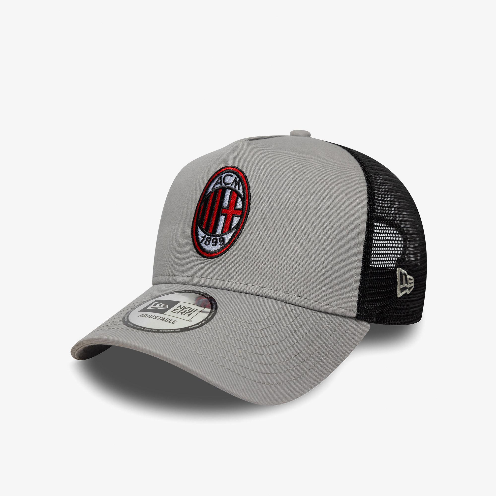 New Era Patch Trucker Ac Milan Unisex Gri Şapka