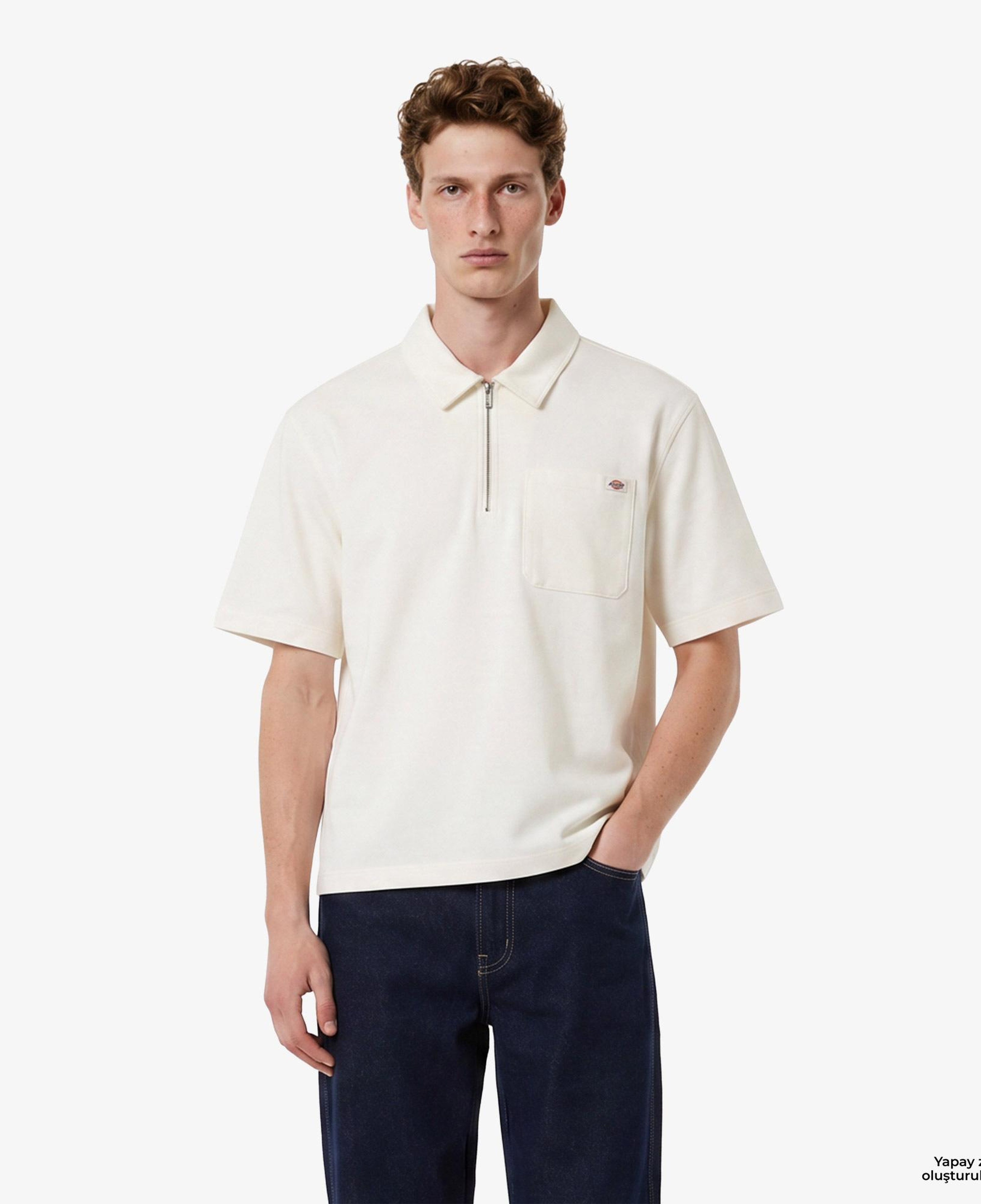 Dickies Cadiz Çeyrek Fermuarlı Erkek Bej Gömlek