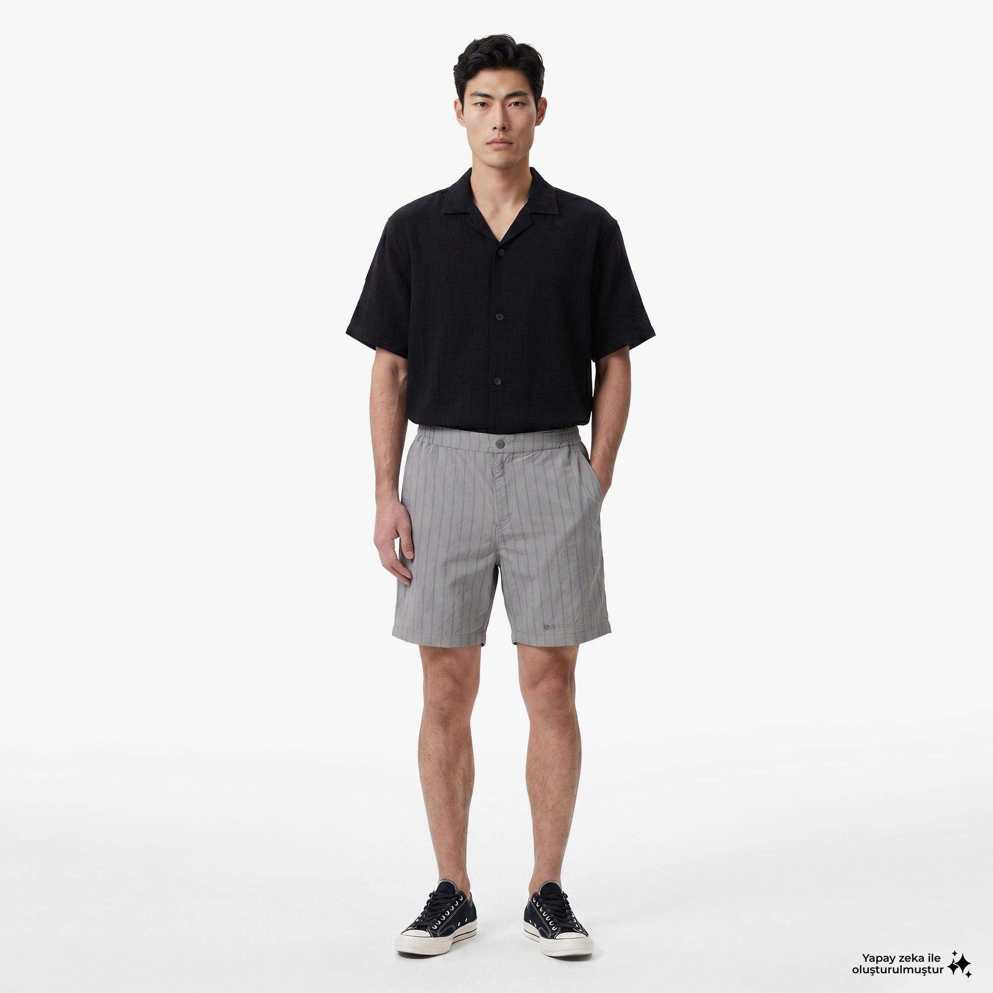 UNITED4 Regular Fit Erkek Gri Şort