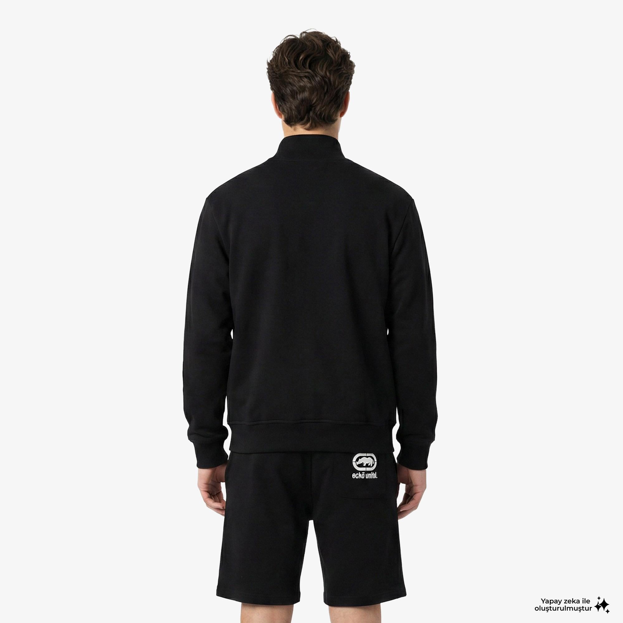 Ecko Myndus Erkek Siyah Sweatshirt
