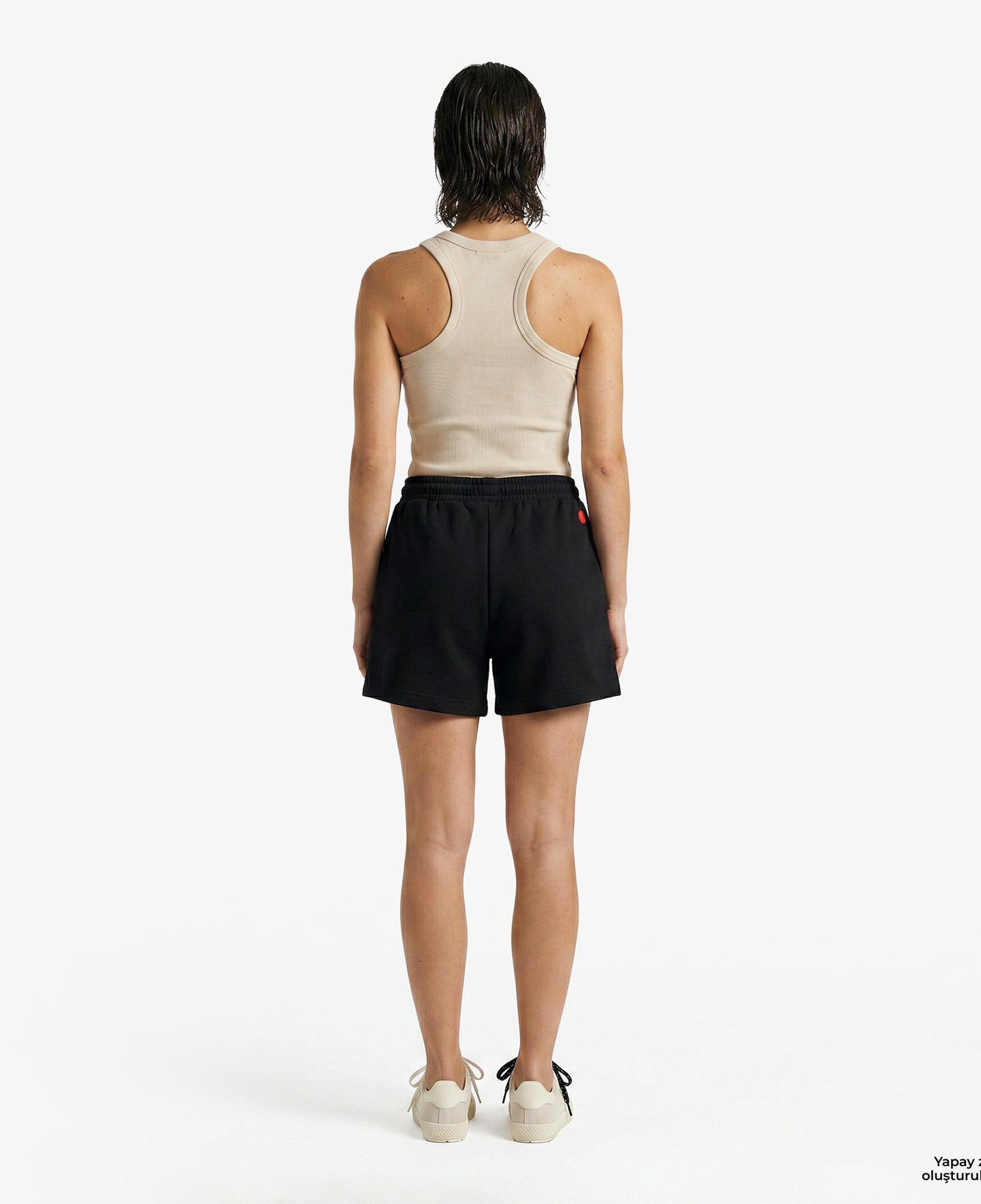 UNITED4 Regular Fit Kadın Siyah Şort