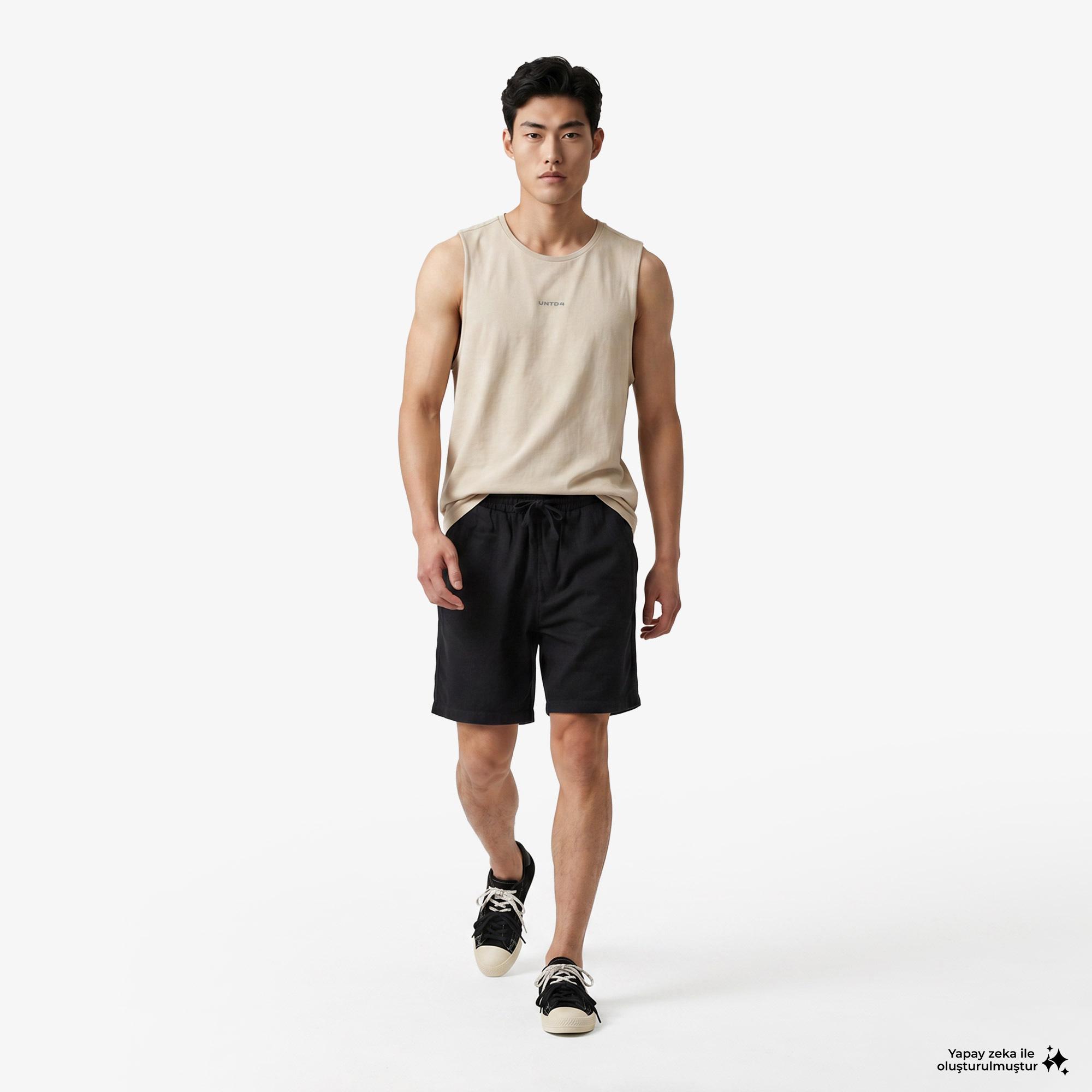 UNITED4 Regular Fit Erkek Krem T-Shirt