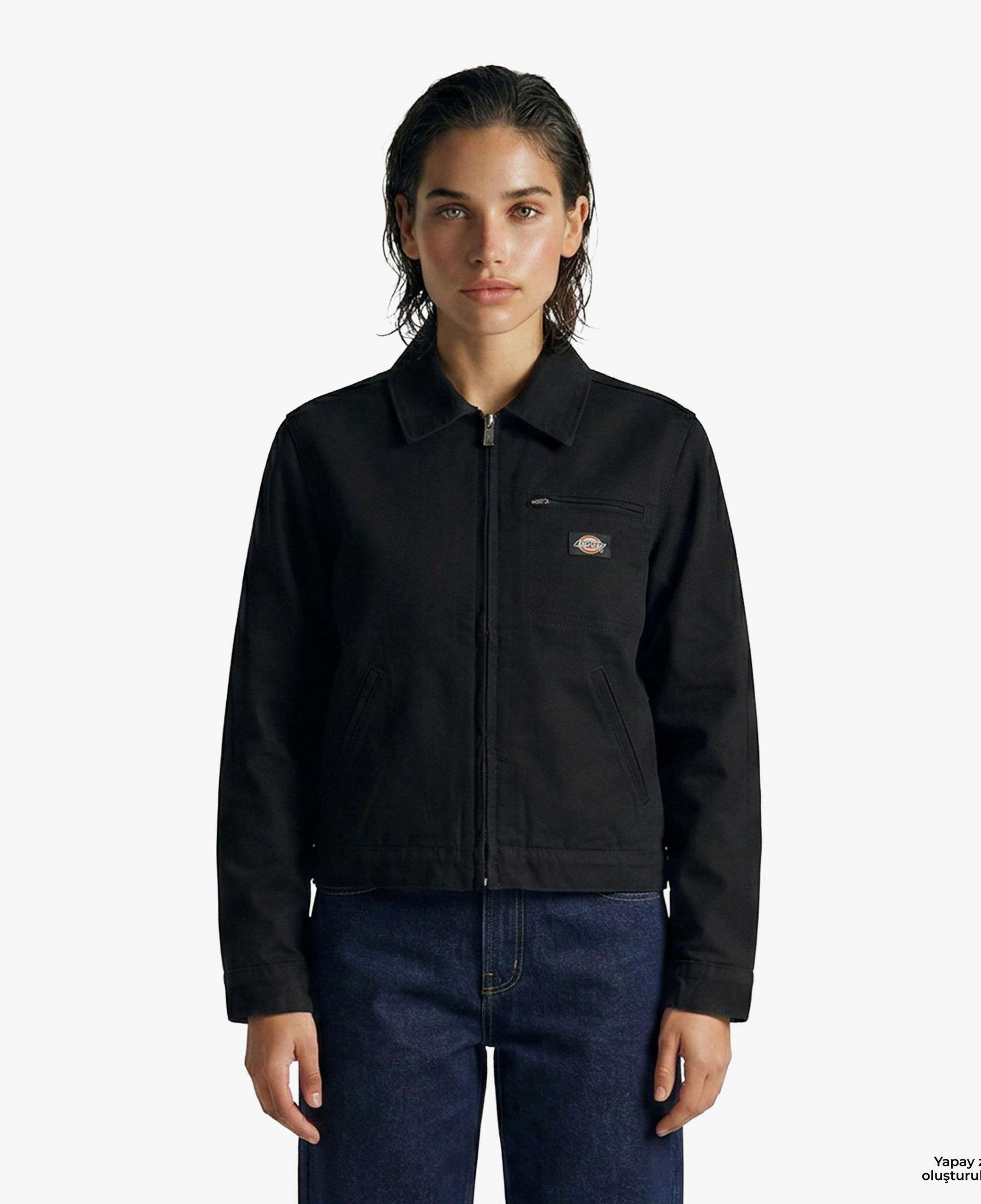 Dickies Unlined Canvas Painter Kadın Siyah Ceket