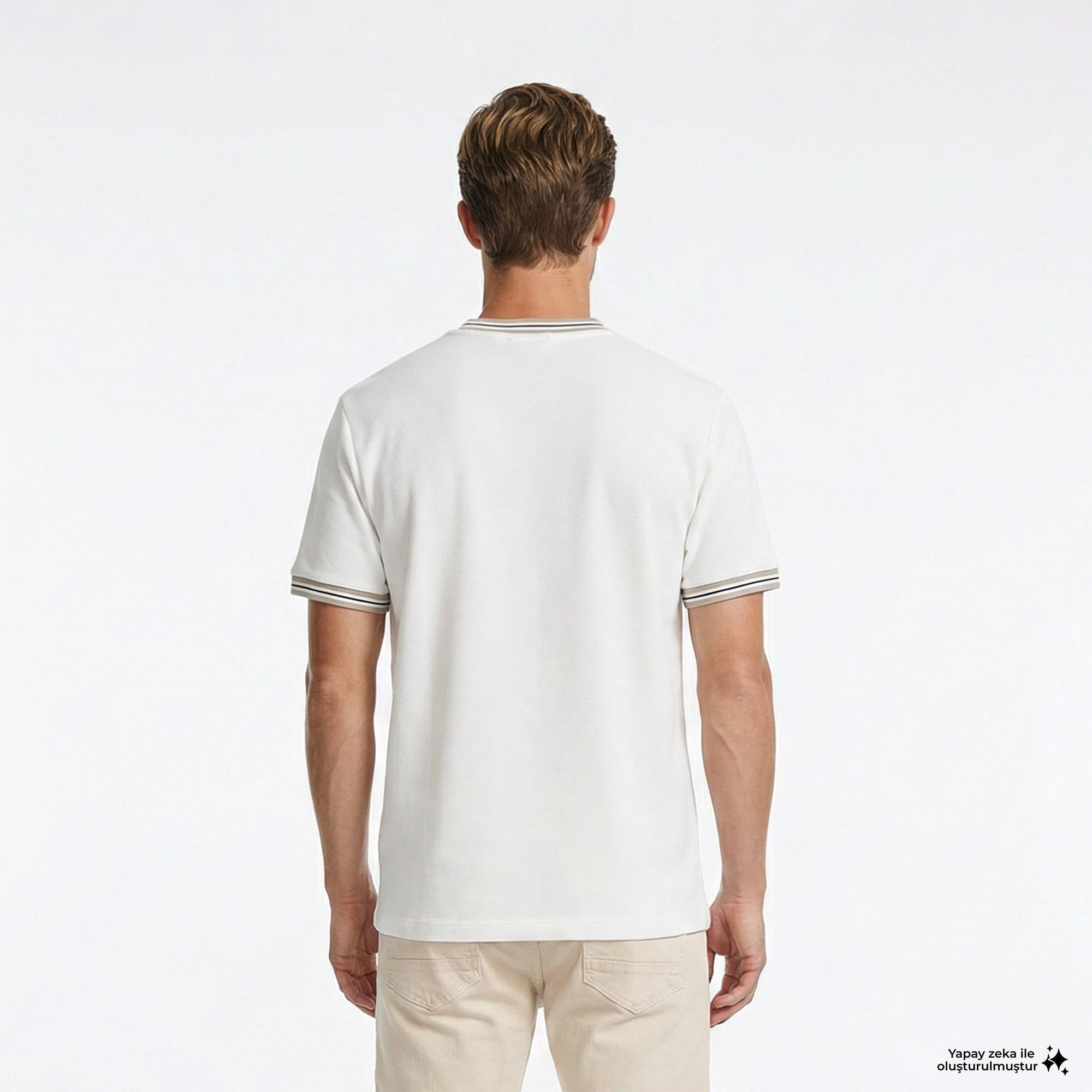Nautica Erkek Beyaz Regular Fit T-Shirt