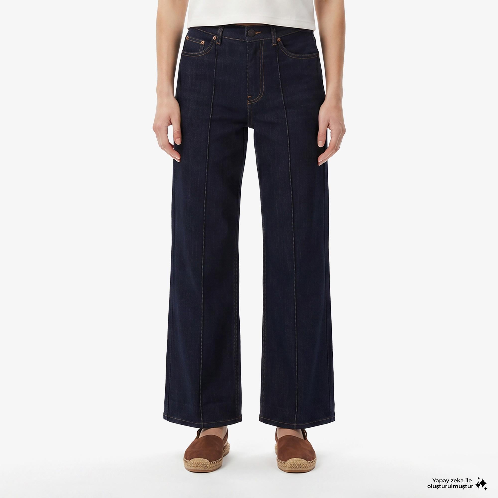 Nautica Kadın Lacivert Slim Fit Denim Pantolon