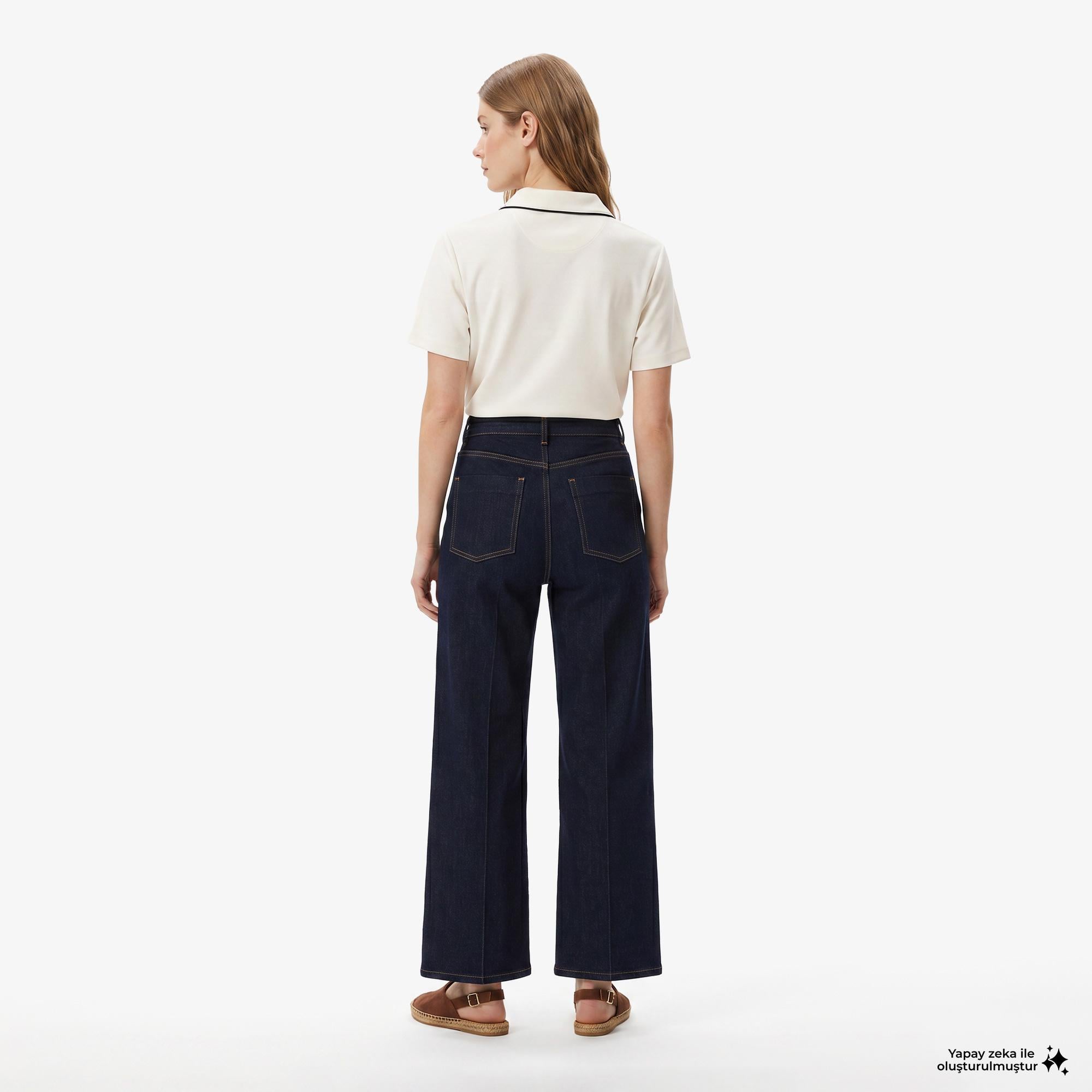 Nautica Kadın Lacivert Slim Fit Denim Pantolon