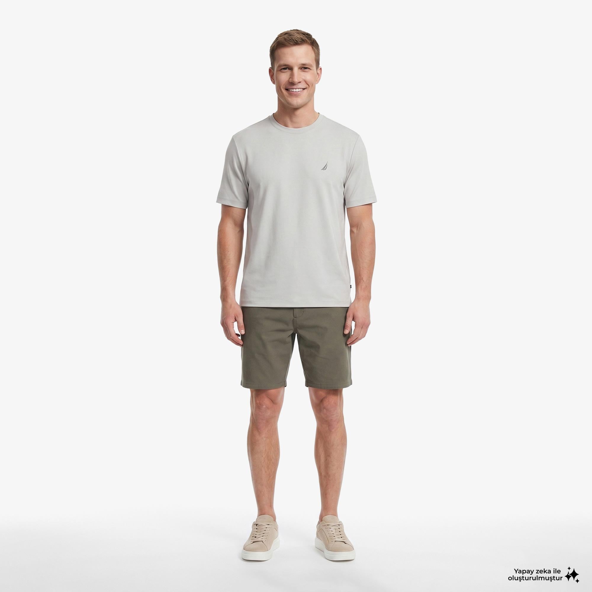 Nautica Erkek Gri T-Shirt