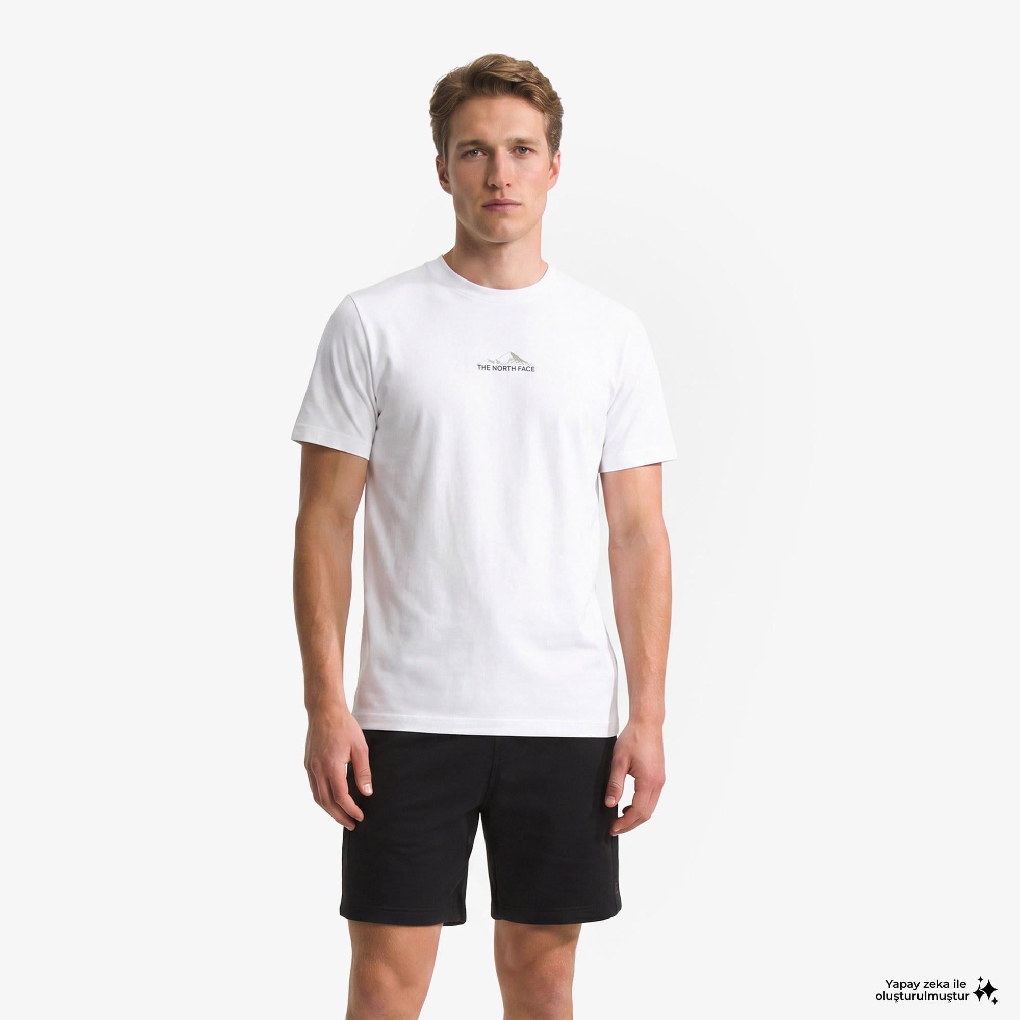 The North Face Odles Tech Erkek Beyaz T-Shirt