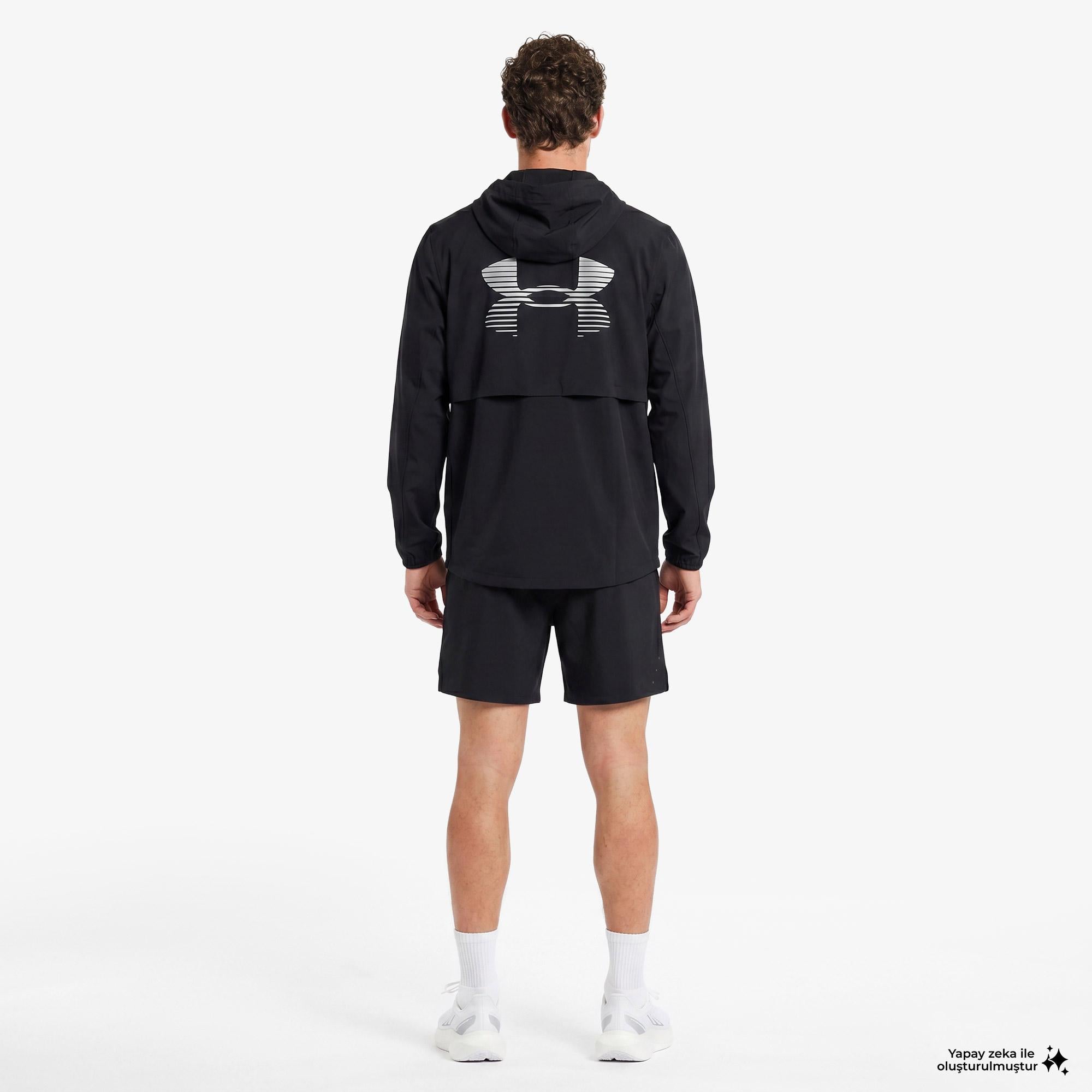 Under Armour Velociti Pro Storm Erkek Siyah Koşu Ceket