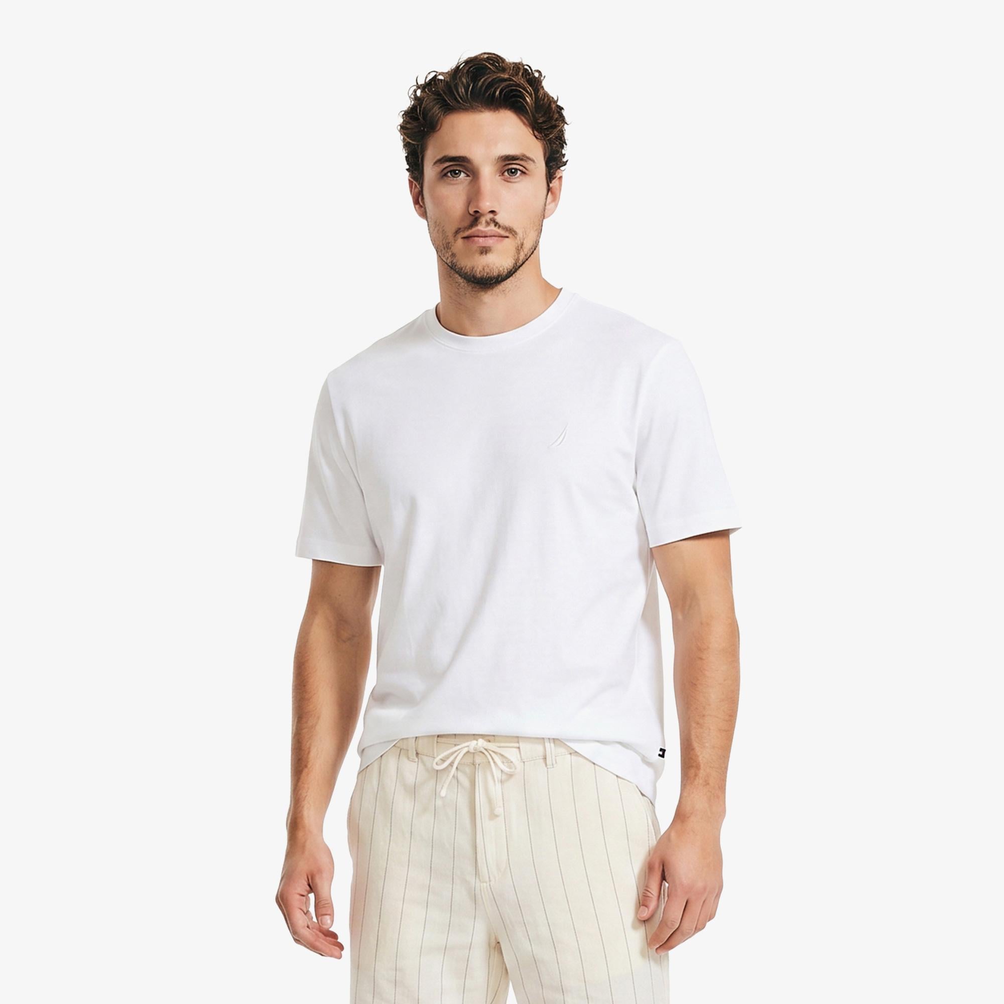 Nautica Erkek Beyaz T-Shirt