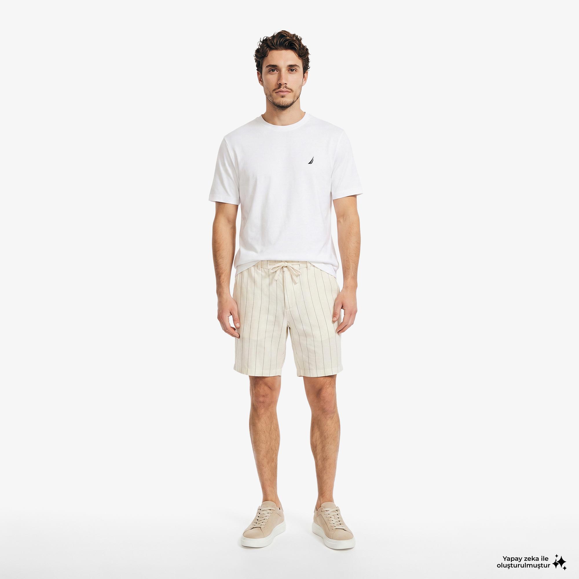 Nautica Erkek Beyaz T-Shirt