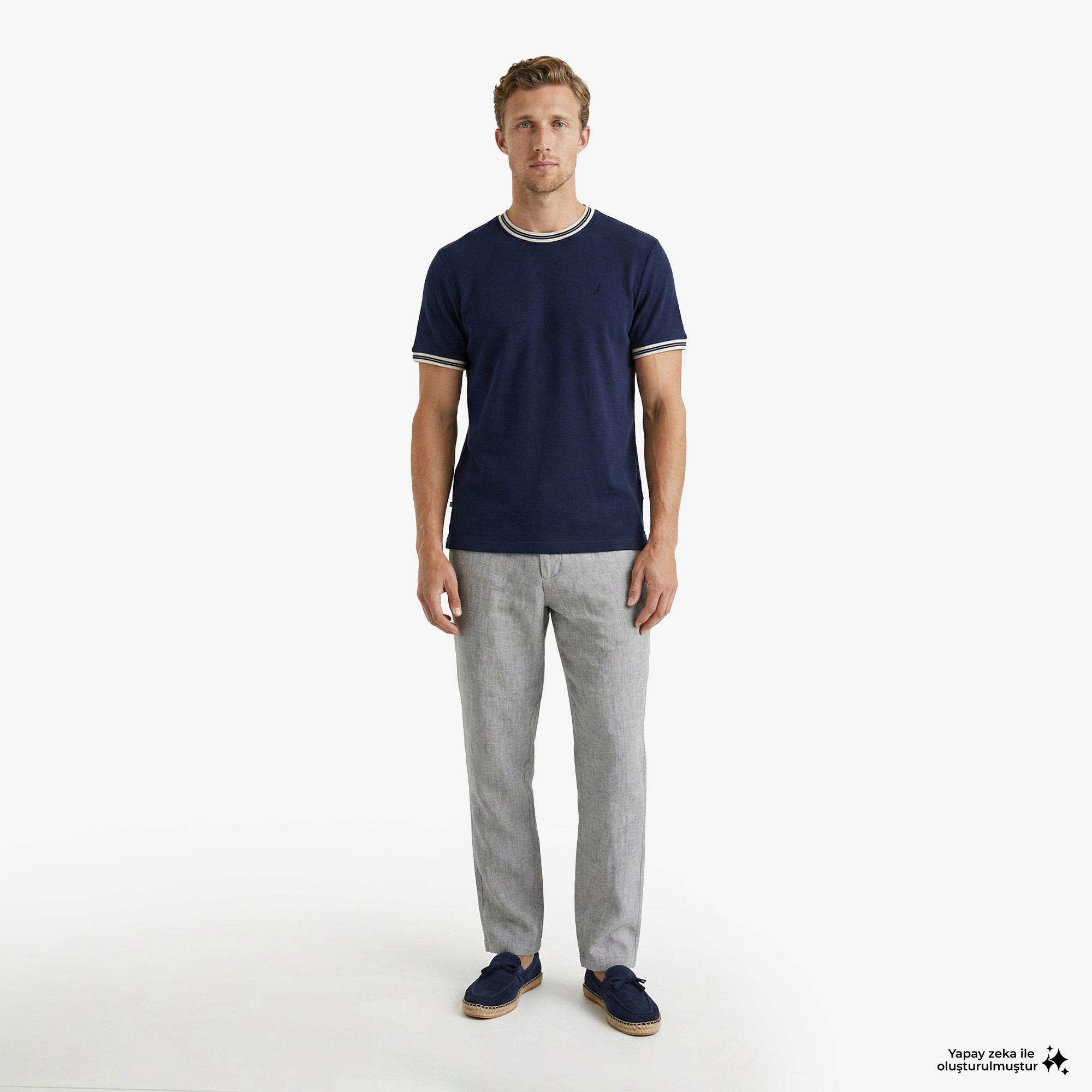 Nautica Erkek Lacivert Regular Fit T-Shirt