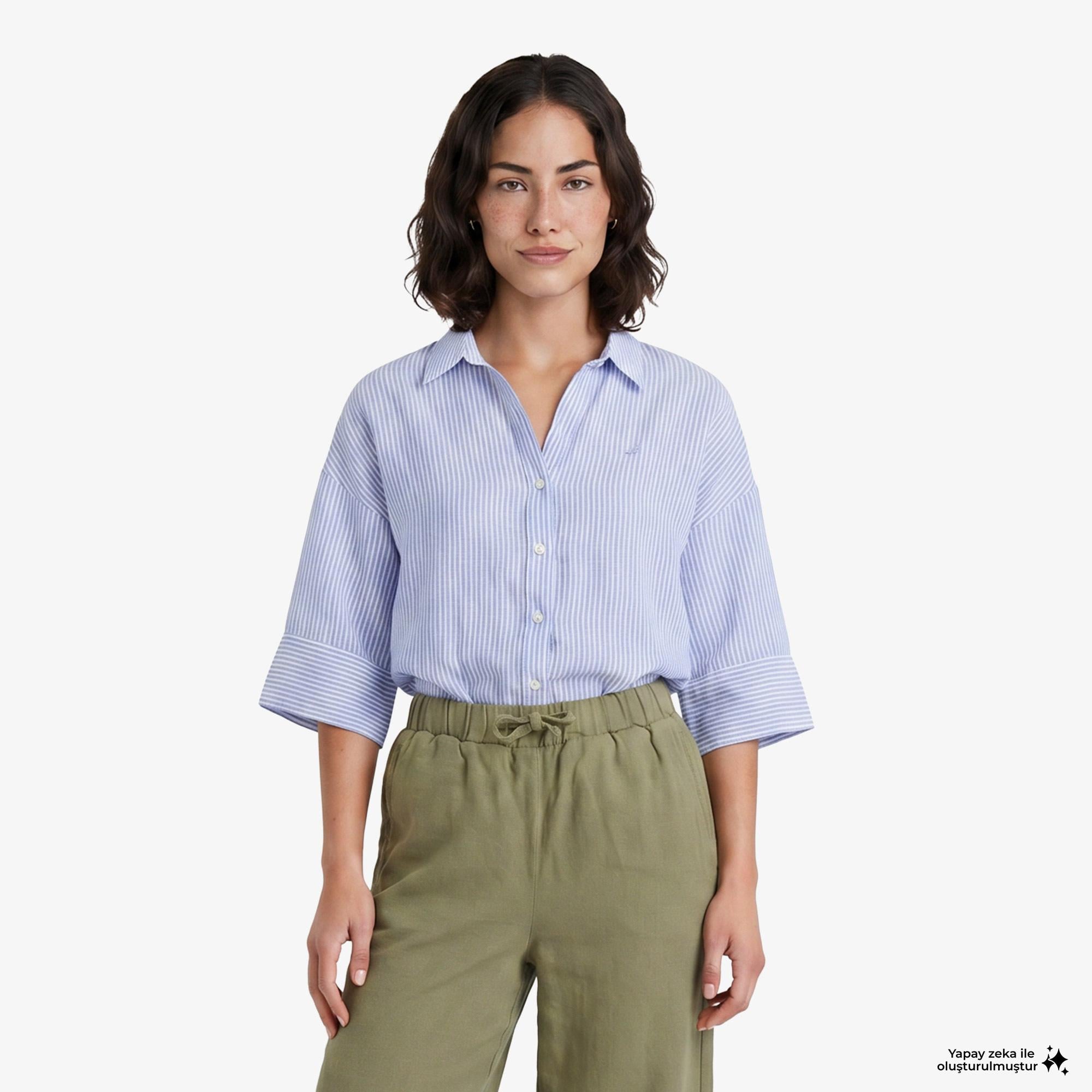 Nautica Kadın Yeşil Regular Fit Pantolon