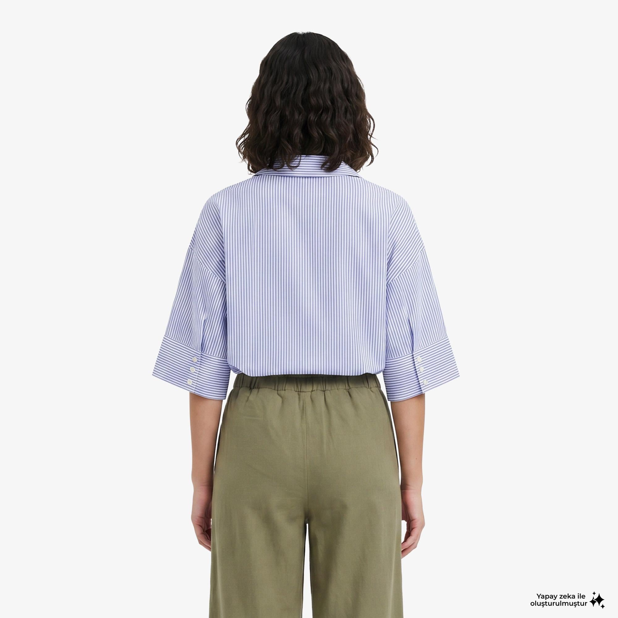 Nautica Kadın Yeşil Regular Fit Pantolon
