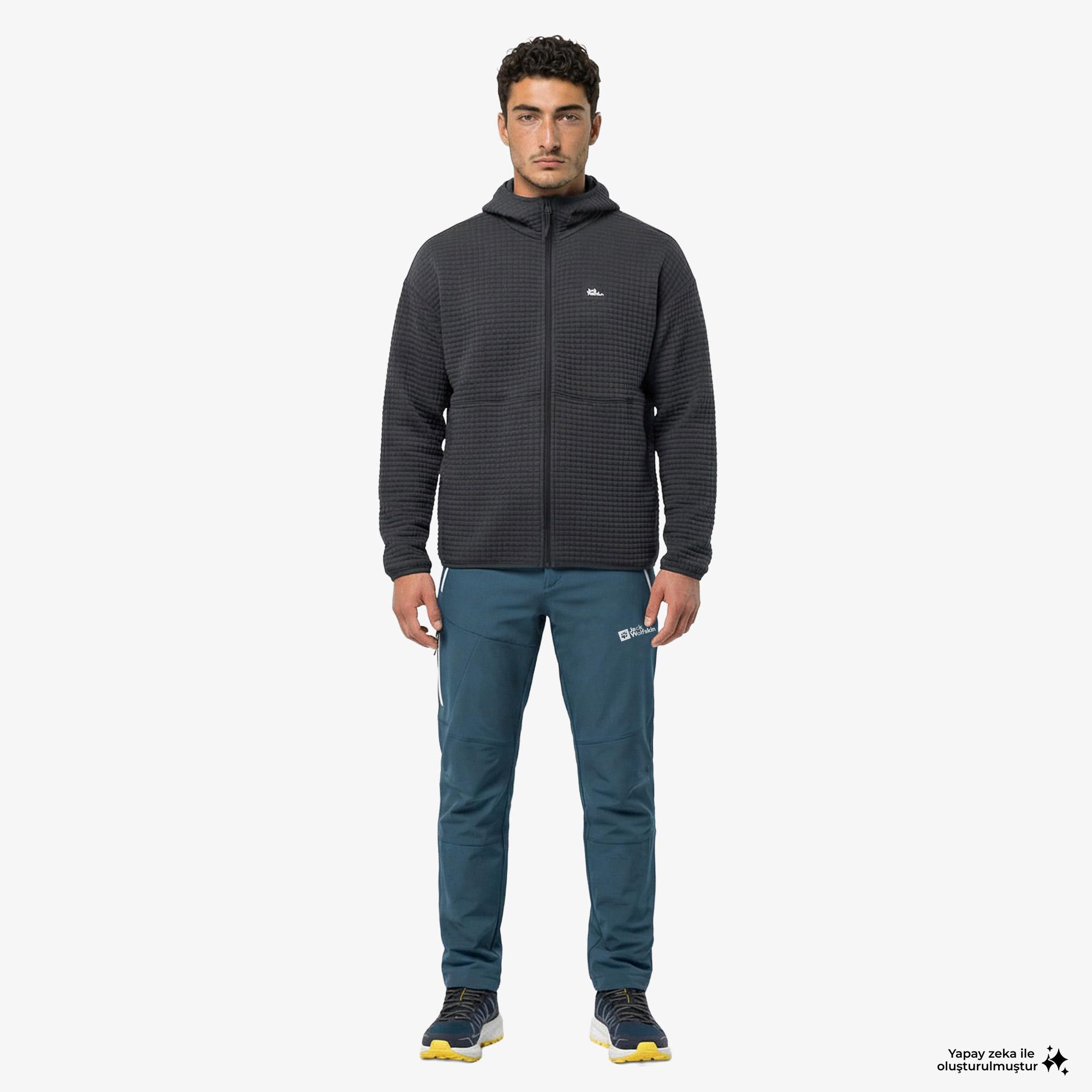 Jack Wolfskin Glastal Erkek Mavi Outdoor Pantolonu