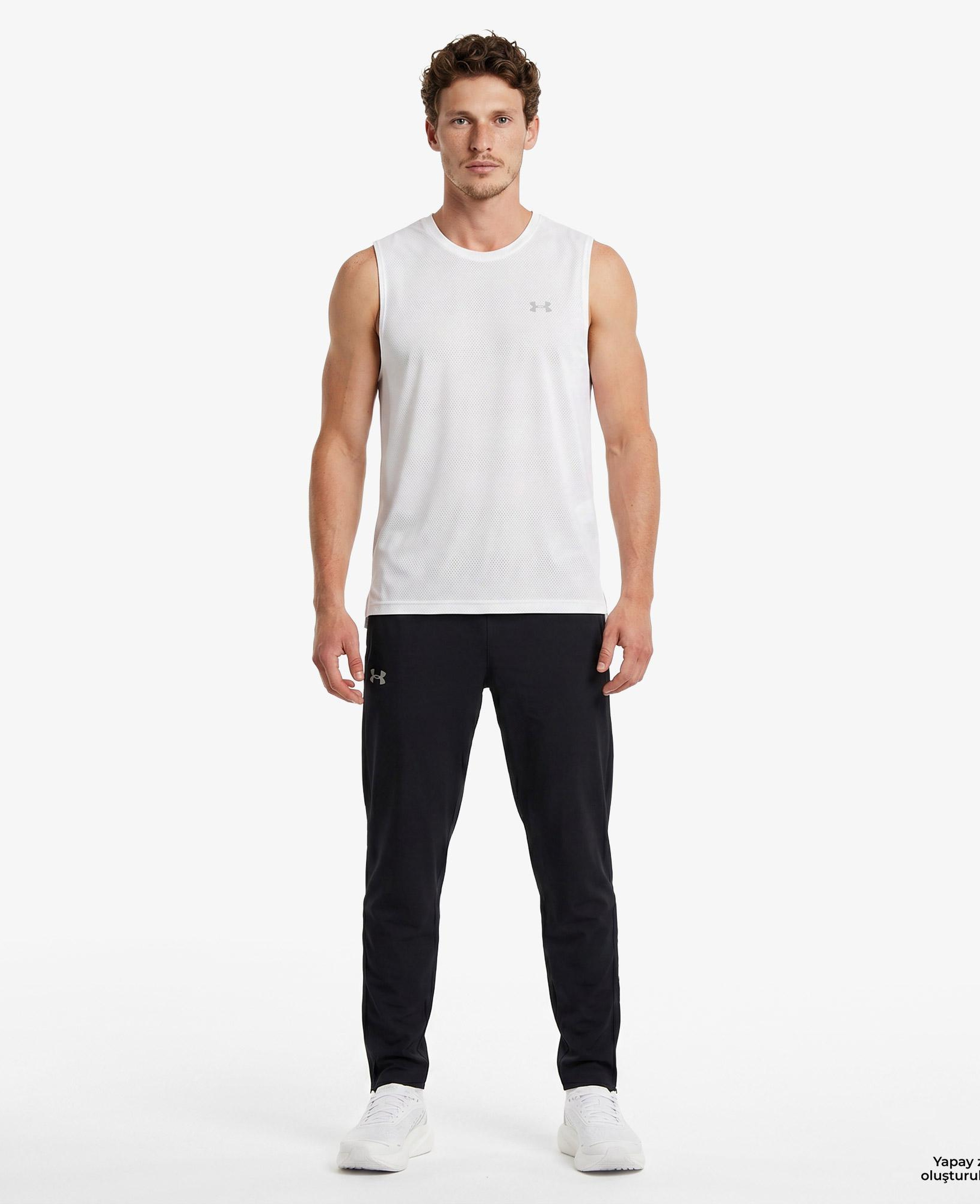Under Armour Velociti Tank Erkek Beyaz Koşu Atlet