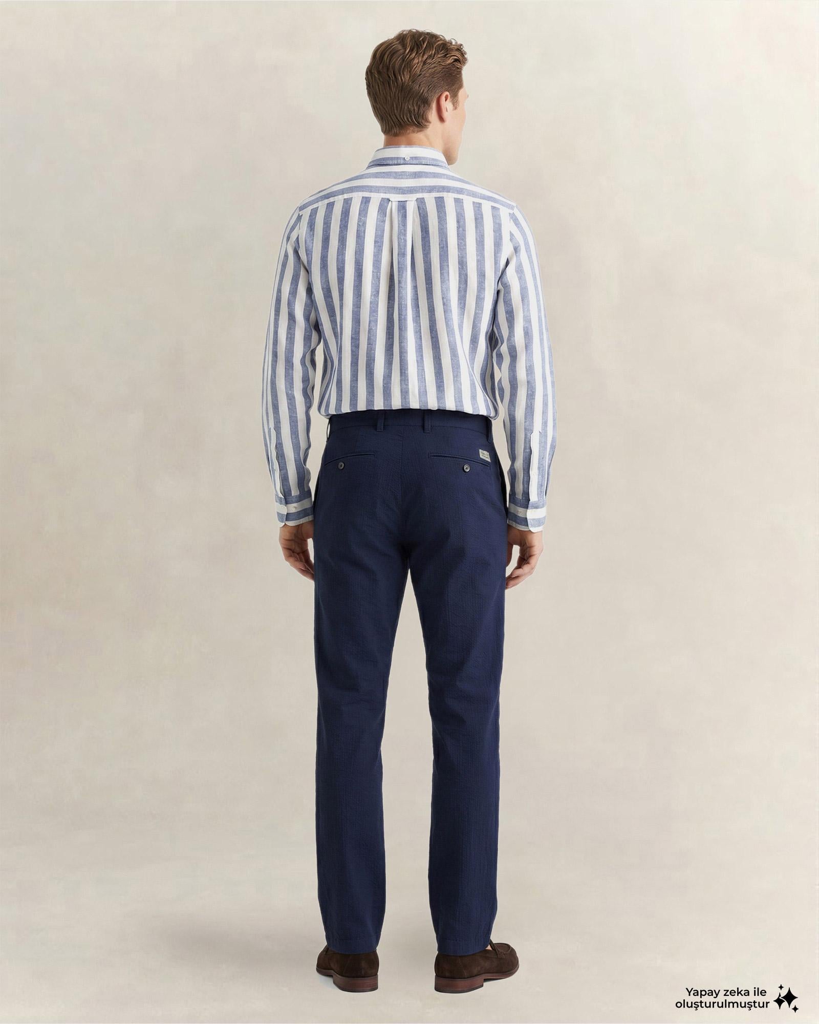 GANT Erkek Lacivert Regular Fit Pantolon