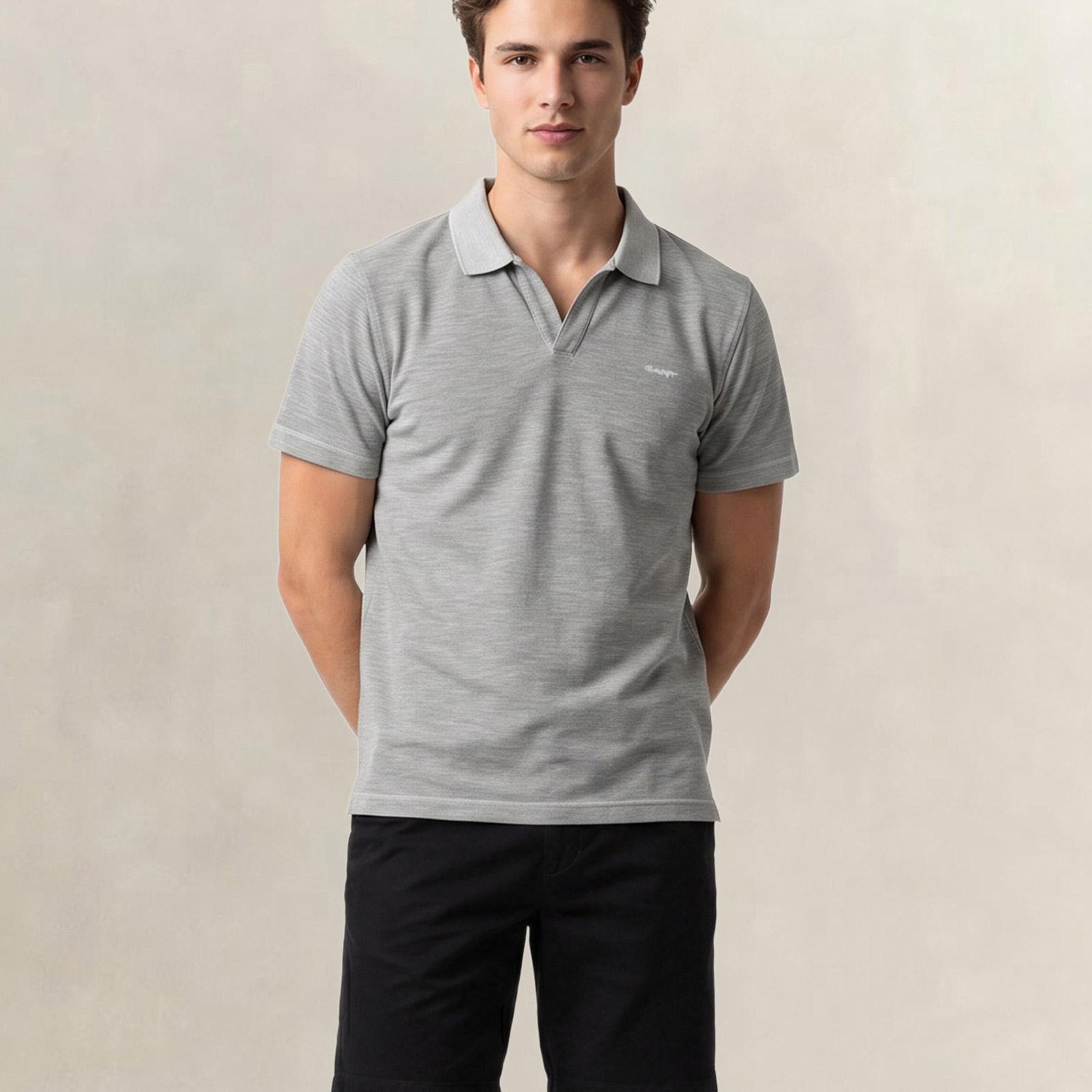 GANT Erkek Yeşil Regular Fit Polo Yaka T-Shirt