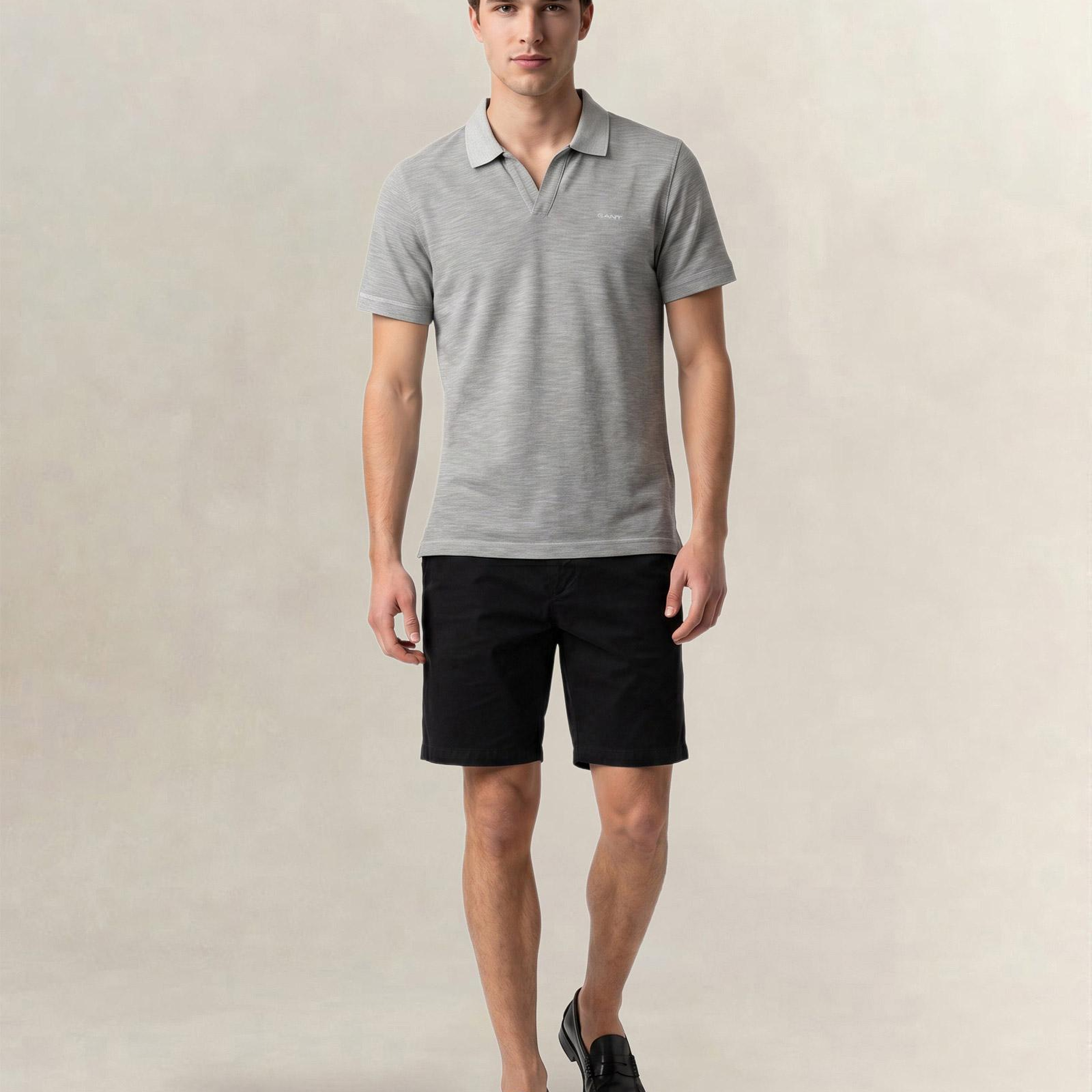 GANT Erkek Yeşil Regular Fit Polo Yaka T-Shirt