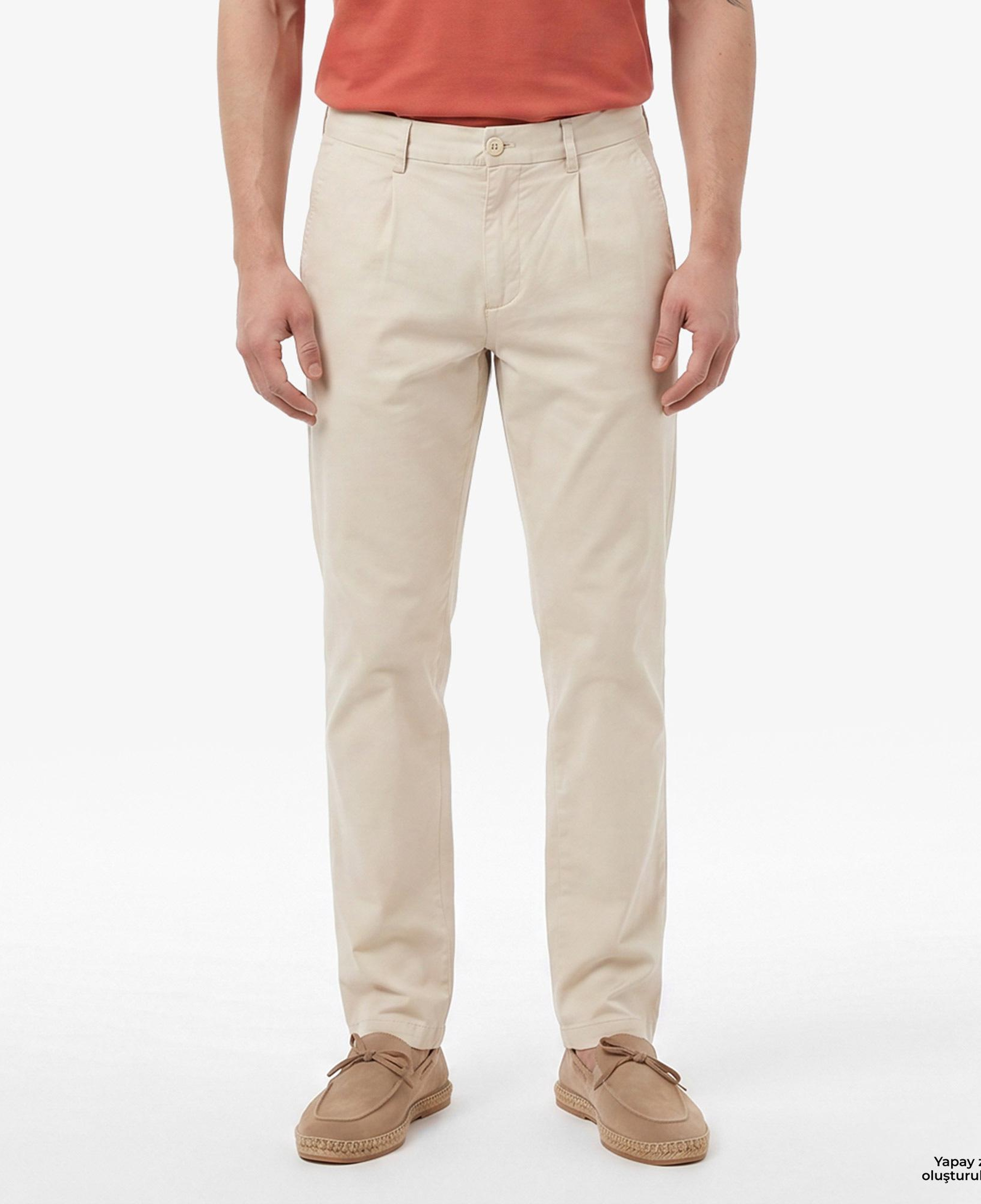 Nautica Erkek Ekru Regular Fit Pantolon