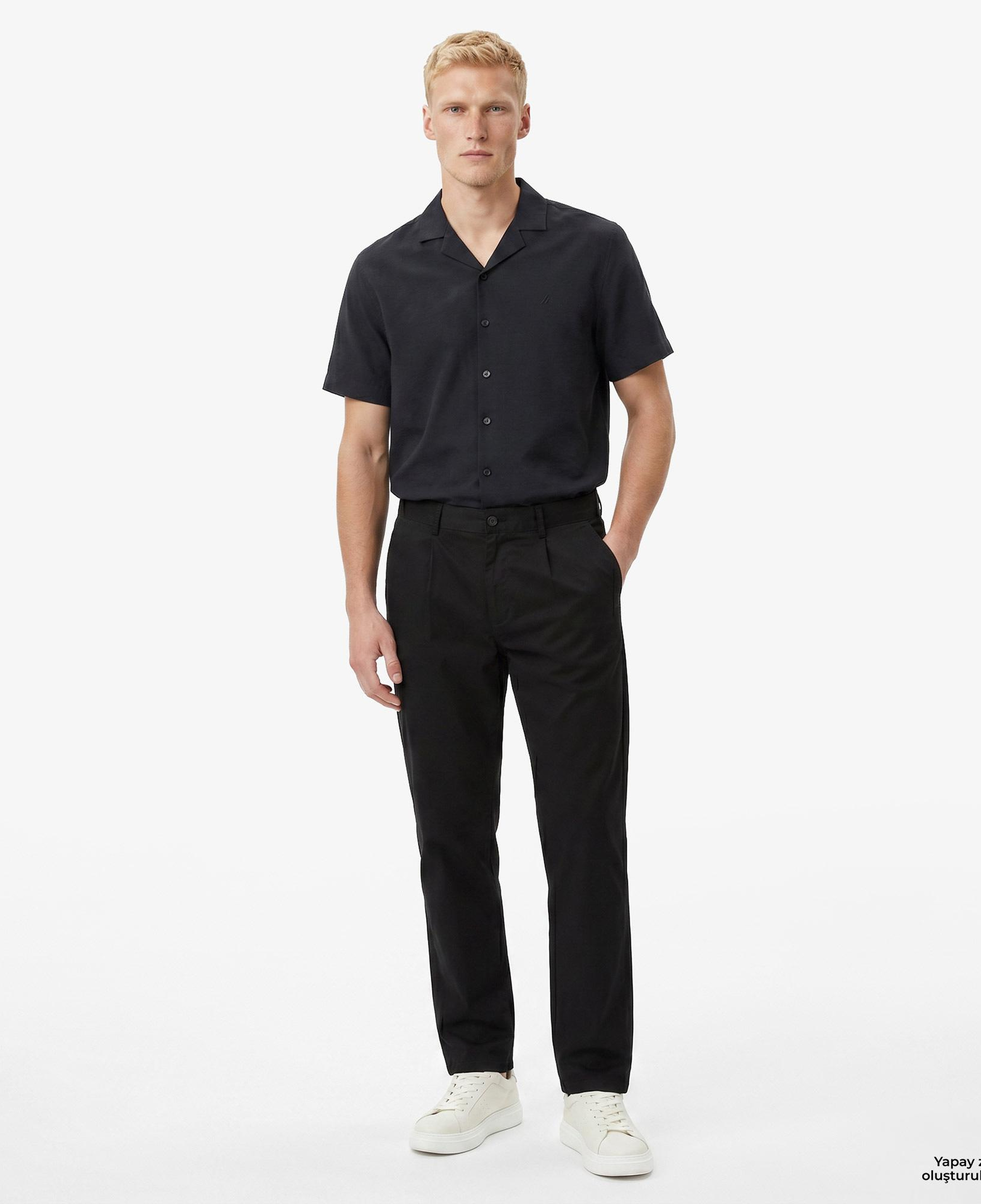 Nautica Erkek Siyah Regular Fit Pantolon