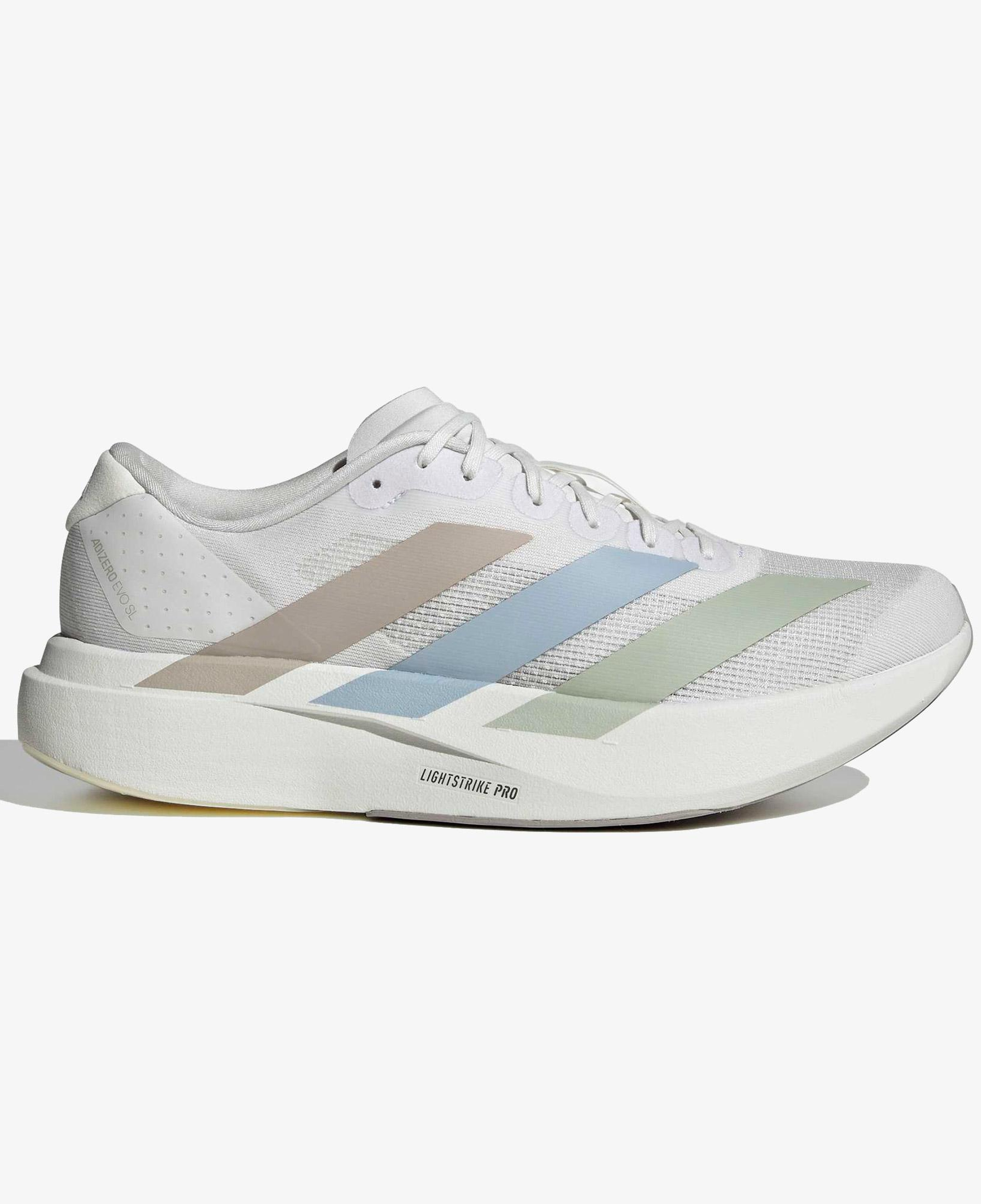 adidas Adizero Evo Sl Erkek Beyaz Koşu Ayakkabısı