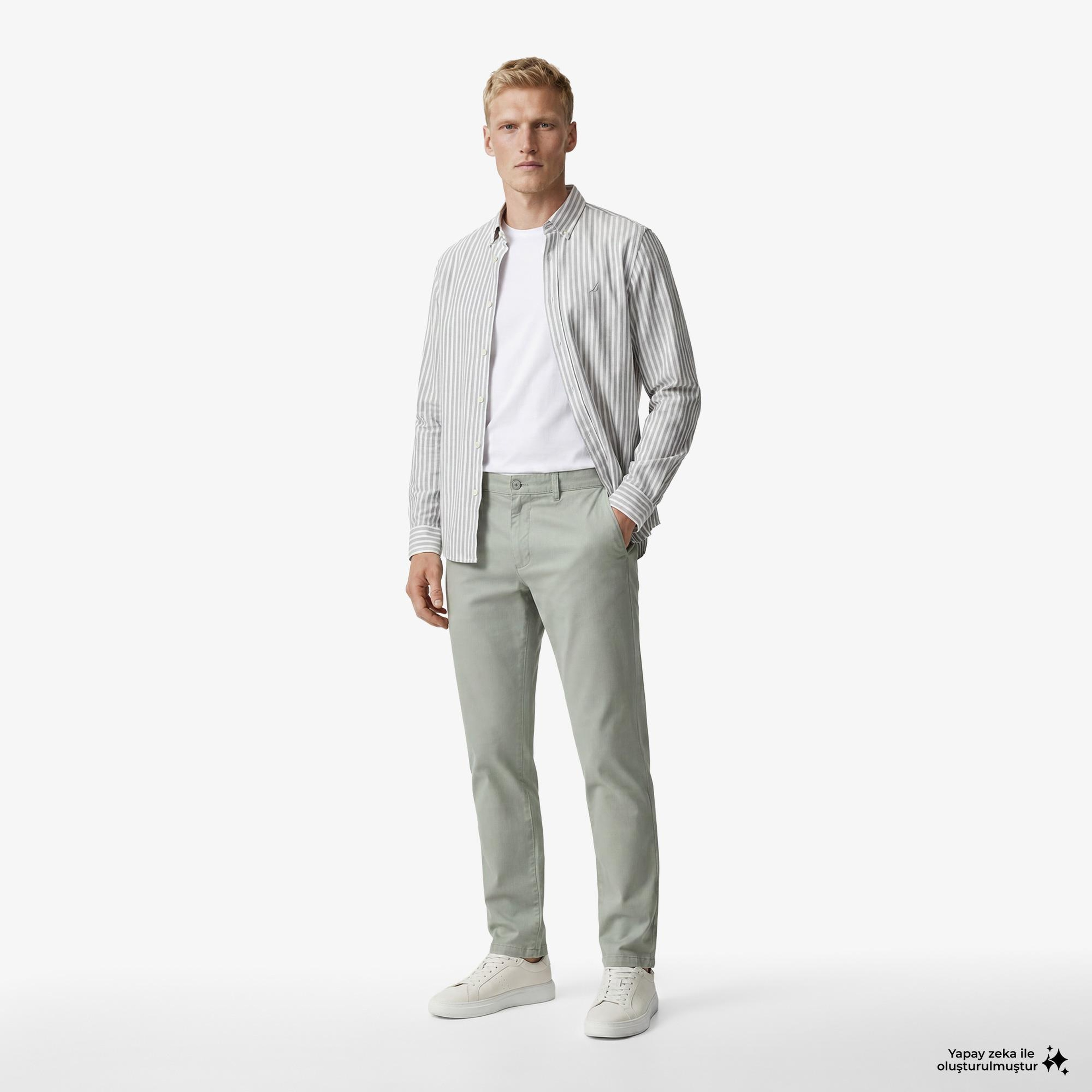 Nautica Erkek Yeşil Regular Fit Pantolon