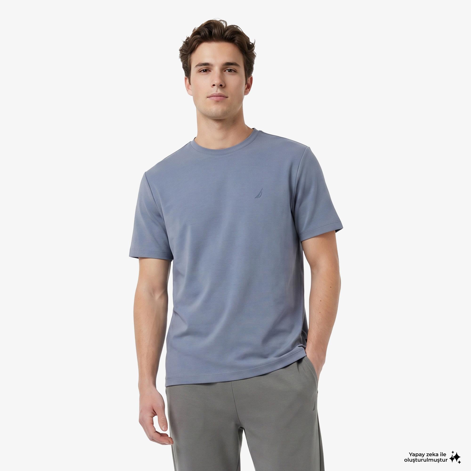 Nautica Erkek Mavi T-Shirt