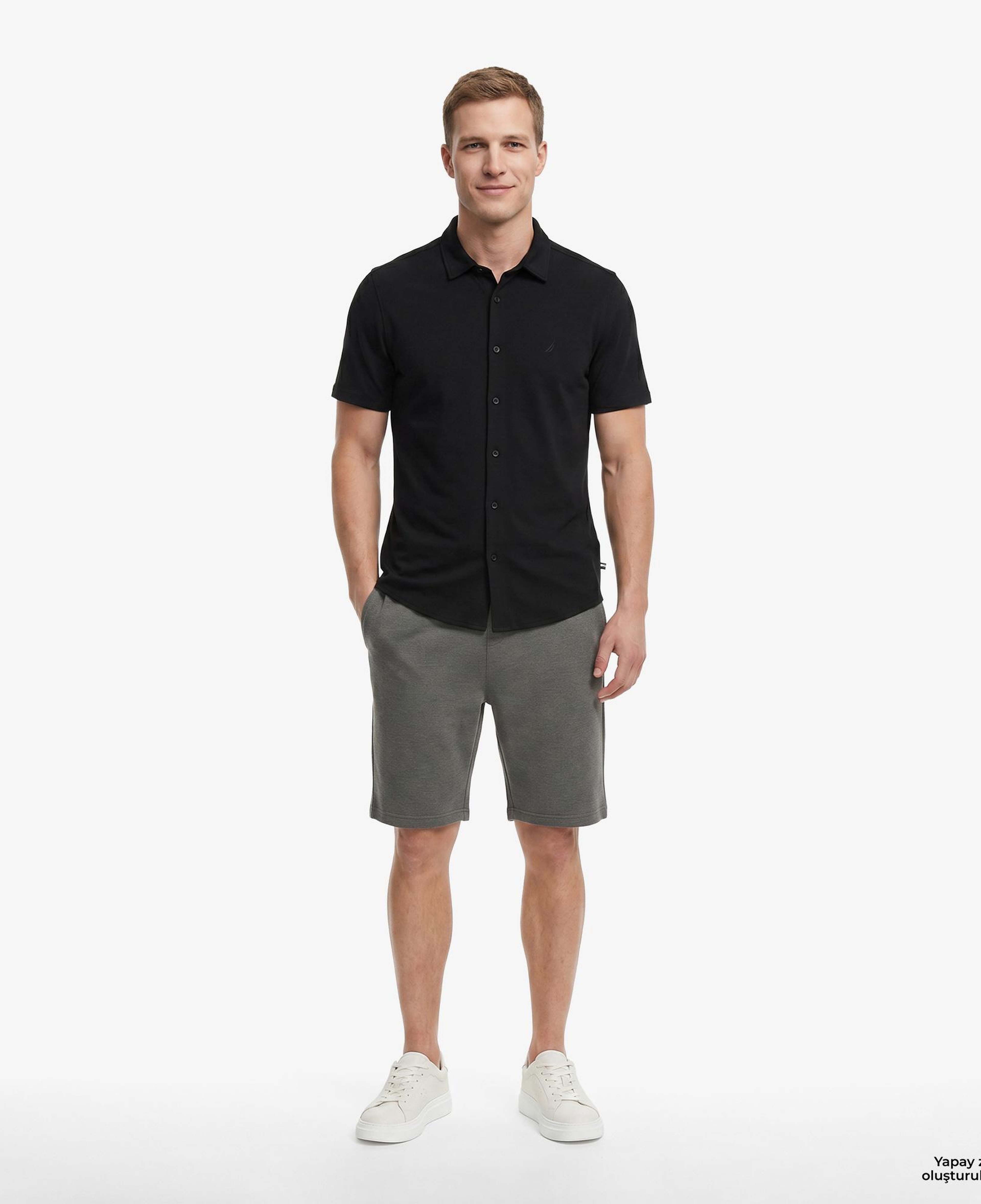 Nautica Erkek Siyah Regular Fit Gömlek